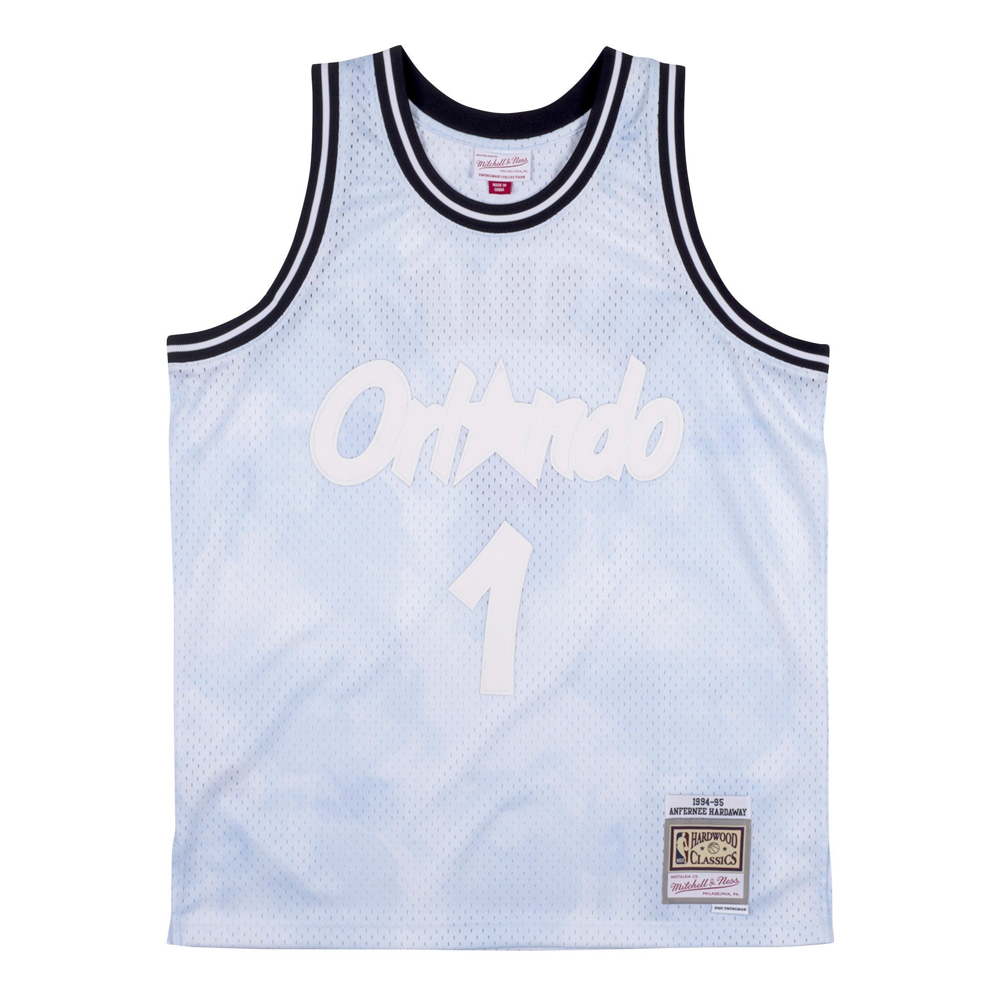 Mens Mitchell & Ness NBA Cloudy Skies Swingman Jersey 94 Orlando Magic Penny