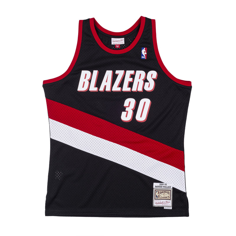 Mens Mitchell & Ness NBA Swingman Jersey Trail Blazers 99 Rasheed Wallace