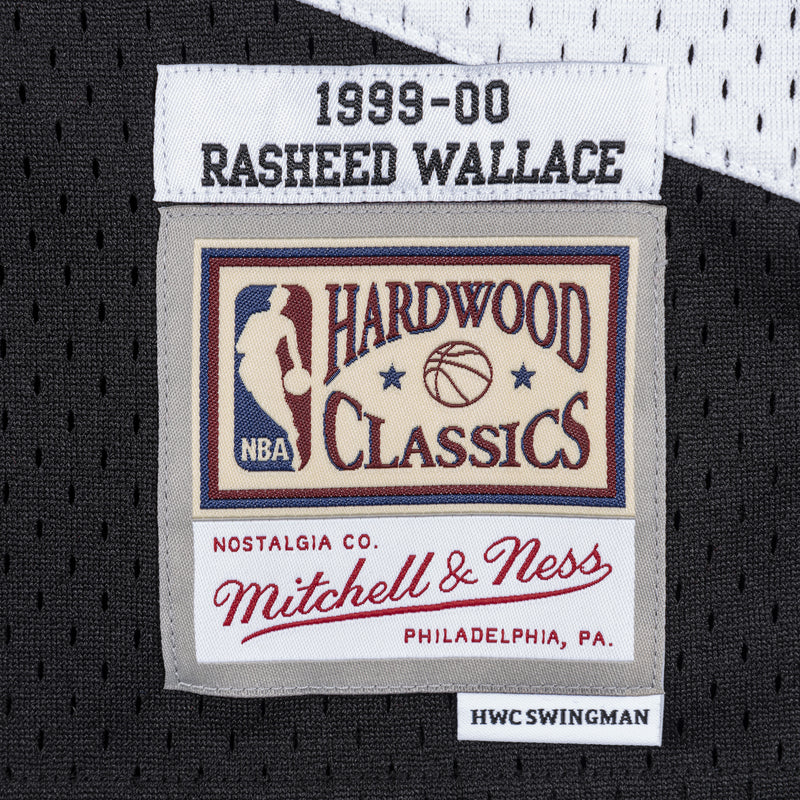 Mens Mitchell & Ness NBA Swingman Jersey Trail Blazers 99 Rasheed Wallace