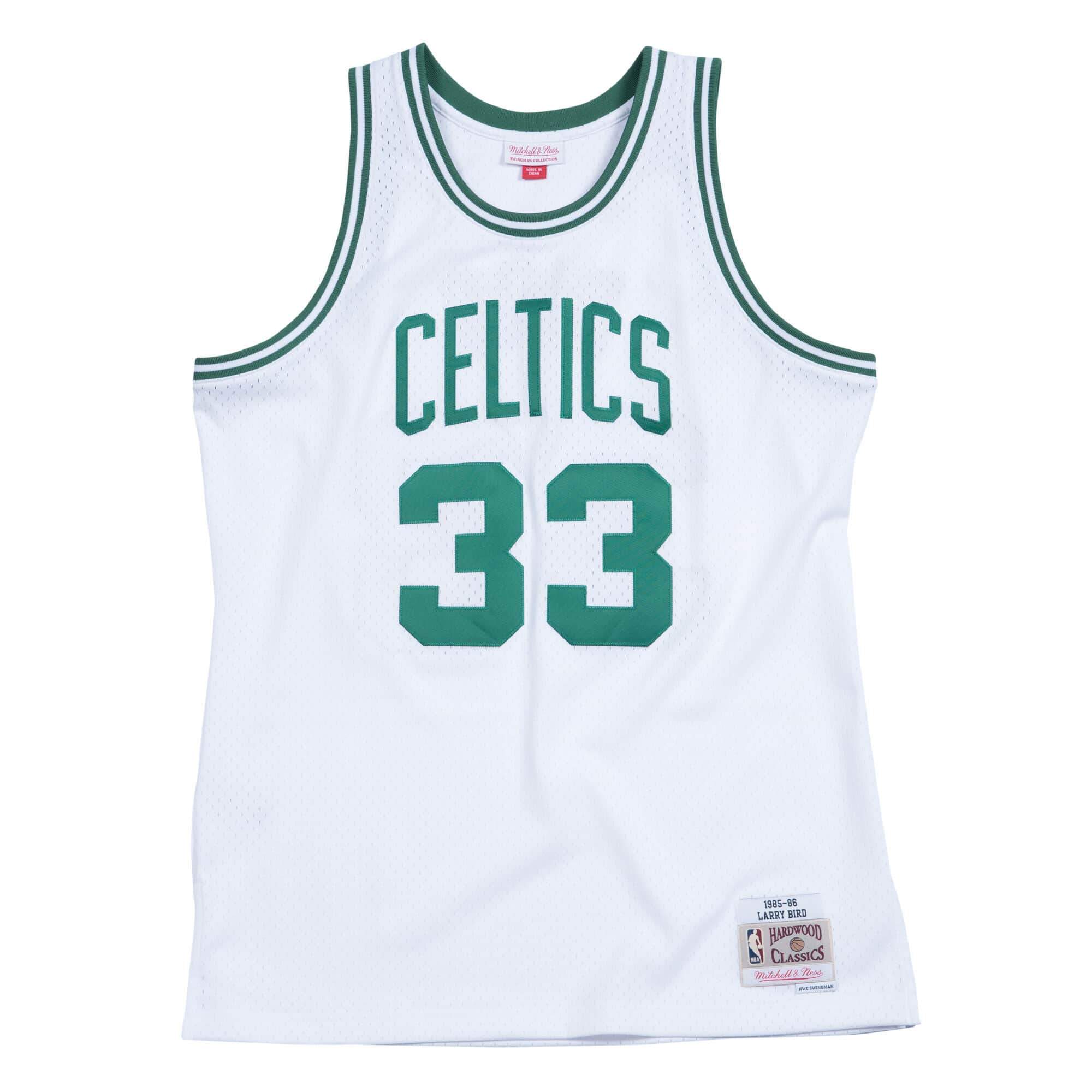 [SMJYGS18141-BCEWHIT85LBI] Mens Mitchell & Ness NBA Swingman Home Jersey Celtics 85 Larry Bird