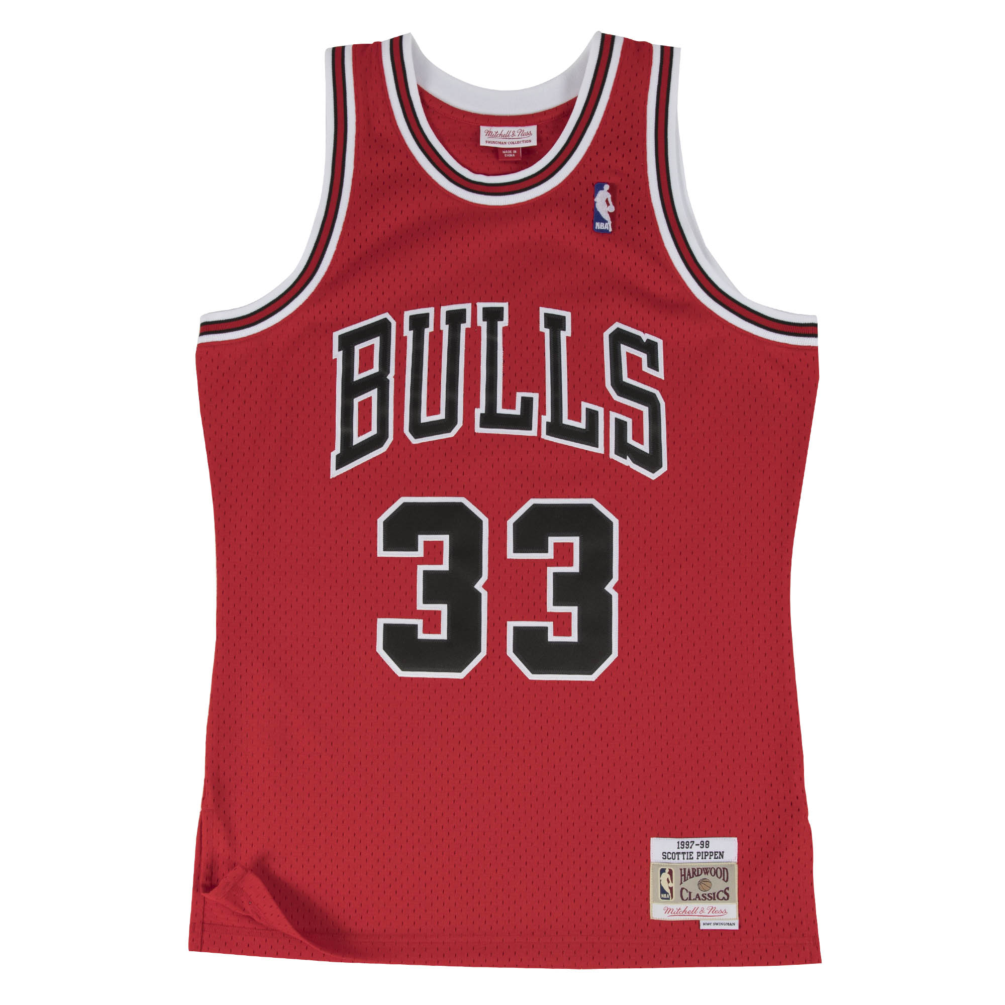 Mens Mitchell & Ness NBA Swingman Road Jersey Bulls 97 Scottie Pippen