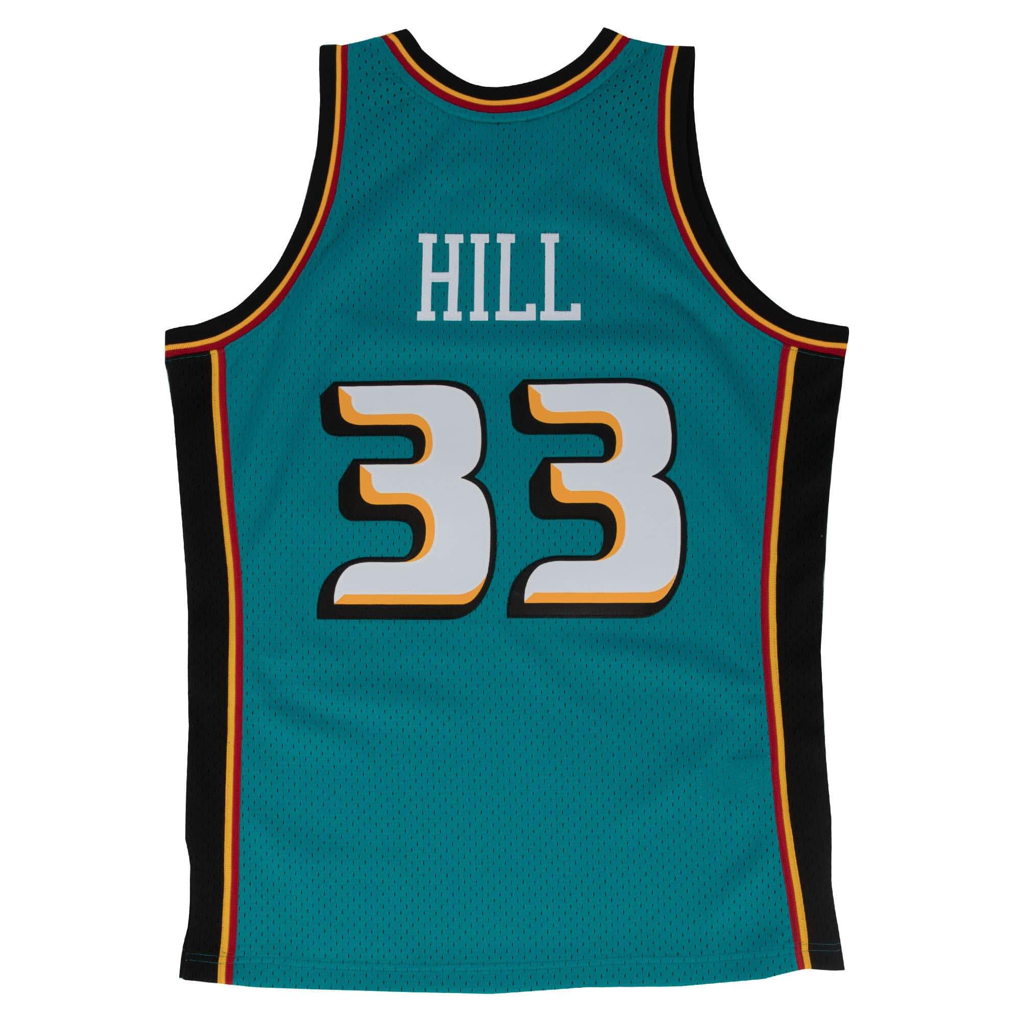 [SMJYGS18164-DPITEAL98GHI] Mens Mitchell & Ness NBA Swingman Road Jersey Pistons 88 Grant Hill