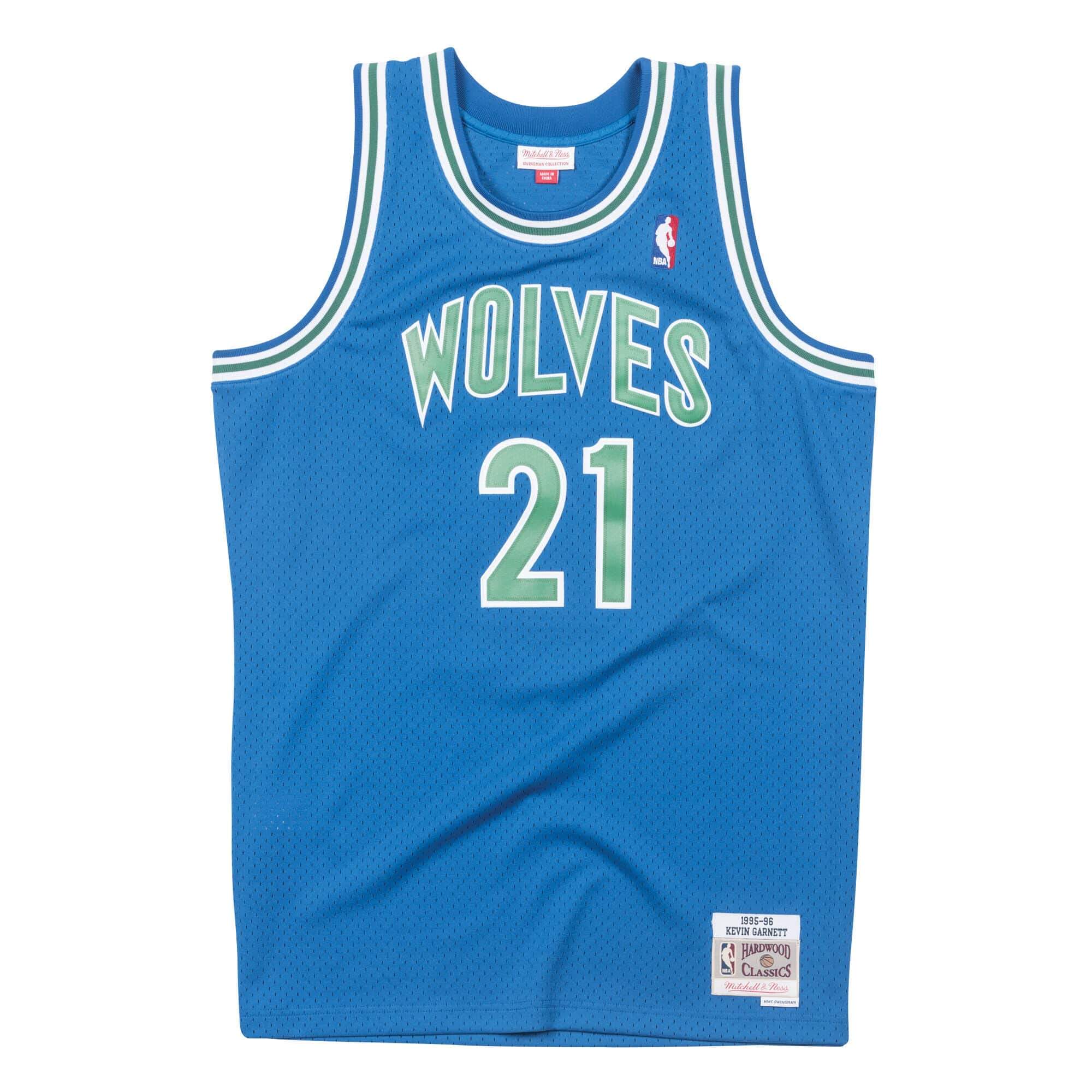 [SMJYGS18182-MTIROYA95KGA] Mens Mitchell & Ness NBA Swingman Road Jersey Timberwolves 95 Kevin Garnett