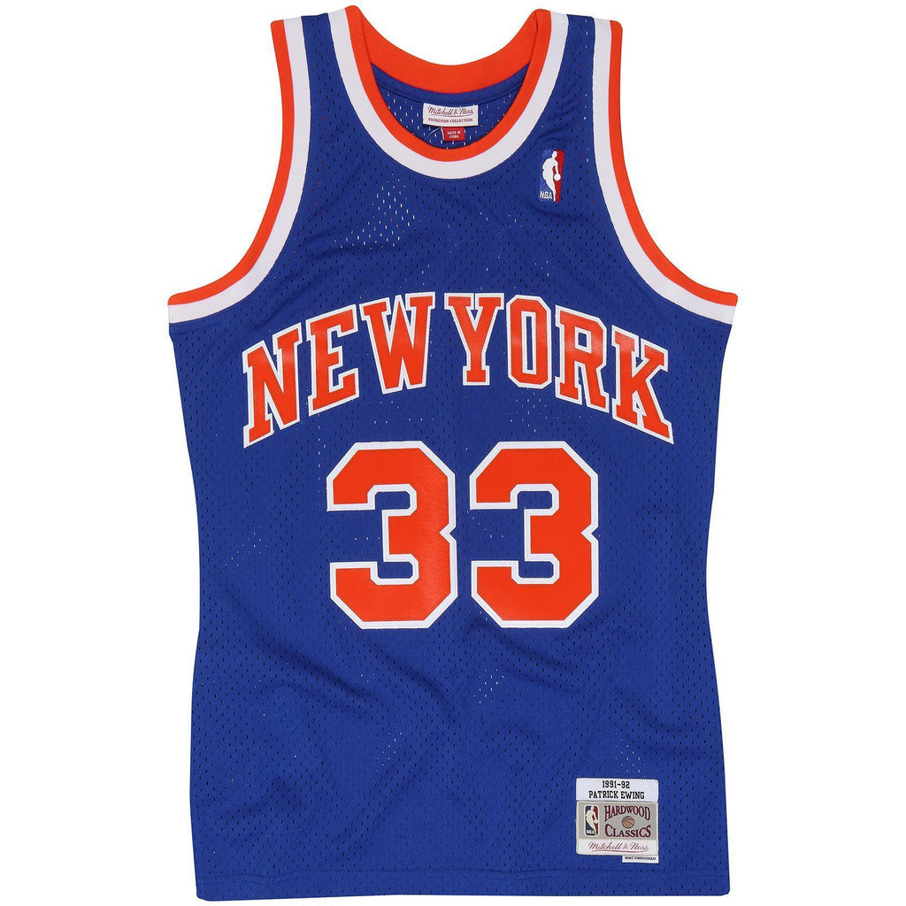 Mens Mitchell & Ness NBA Swingman Road Jersey Knicks 91 Patrick Ewing