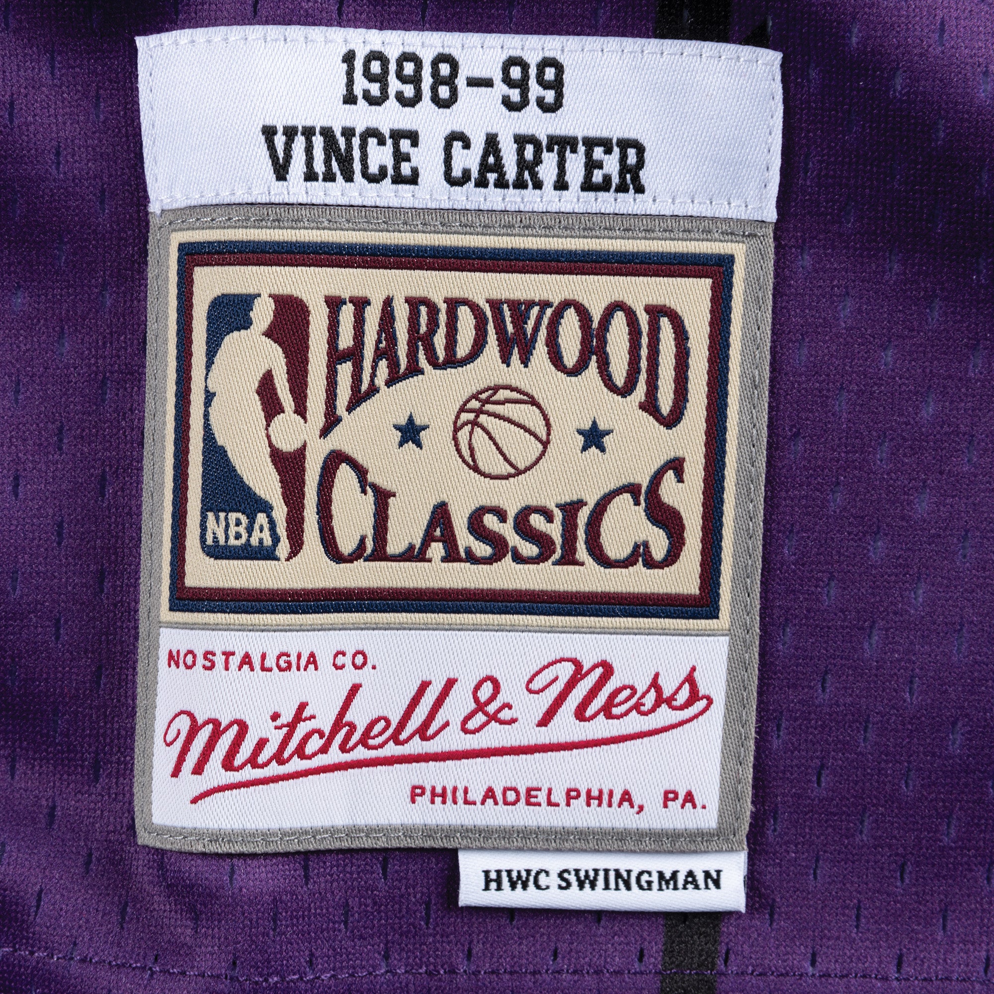 Mens Mitchell & Ness NBA Swingman Road Jersey Raptors 98 Vince Carter