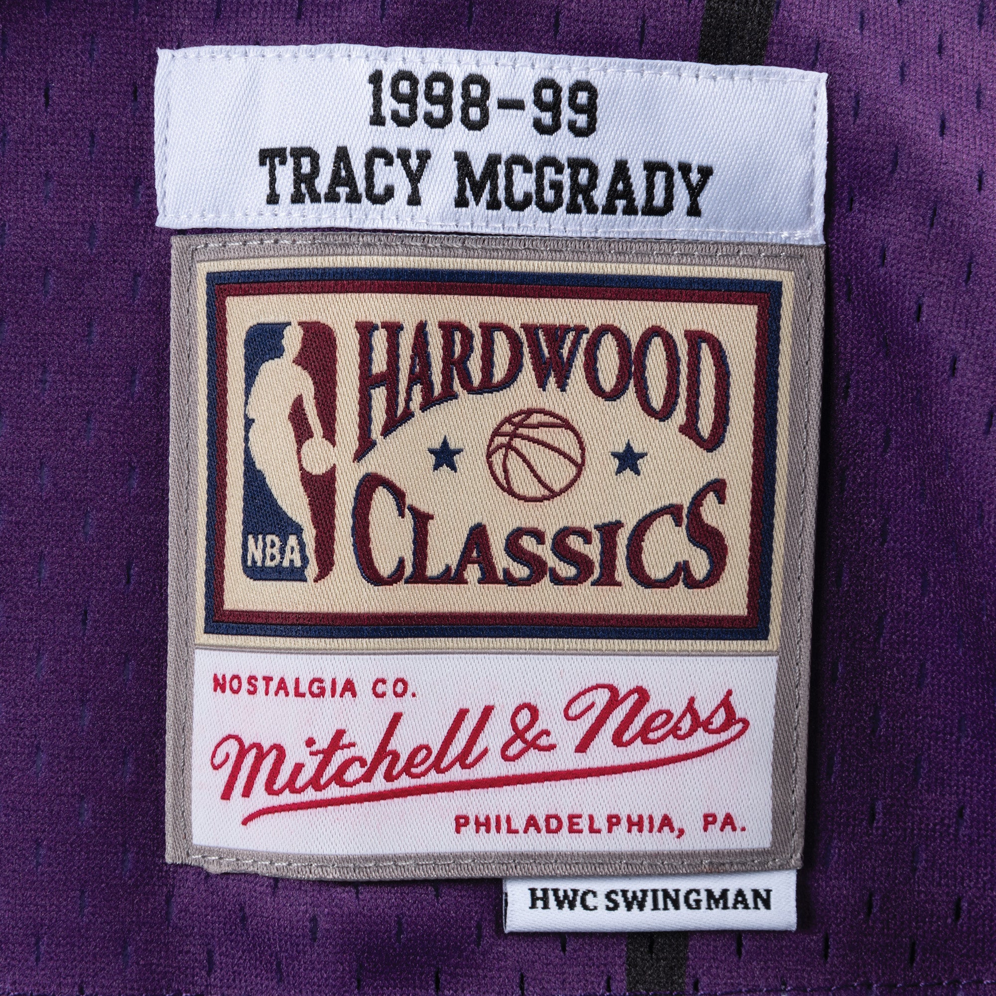 Mens Mitchell & Ness NBA Swingman Road Jersey Raptors 98 Tracy Mcgrady
