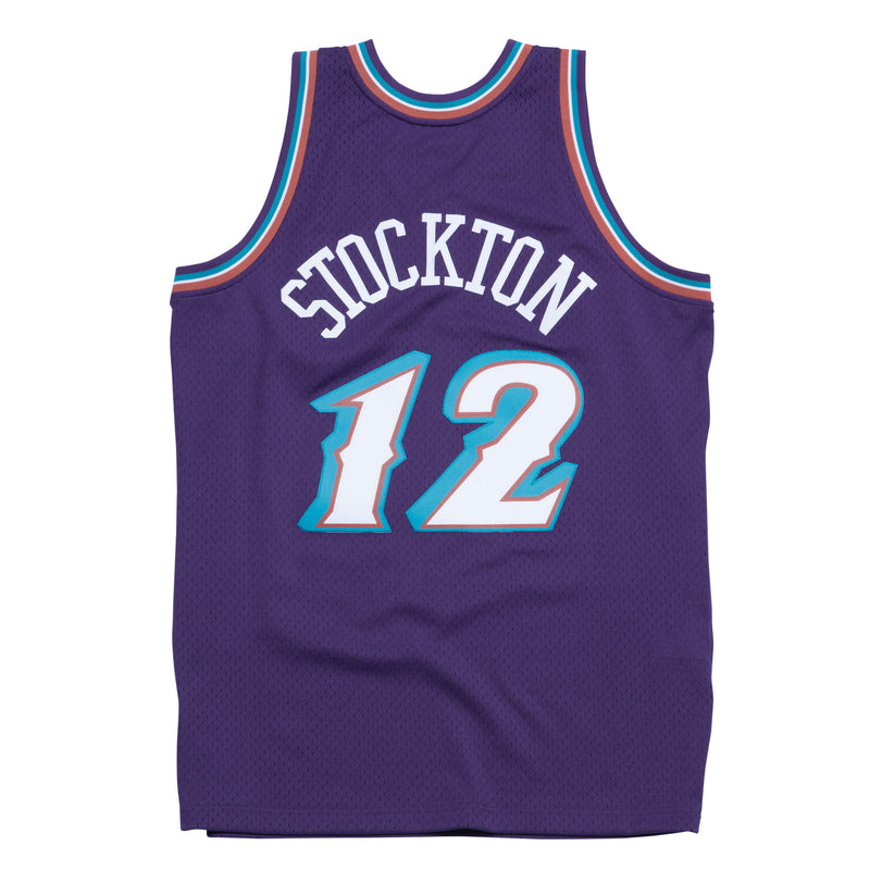 Mens Mitchell & Ness NBA Swingman Road Jersey Jazz 96 John Stockton