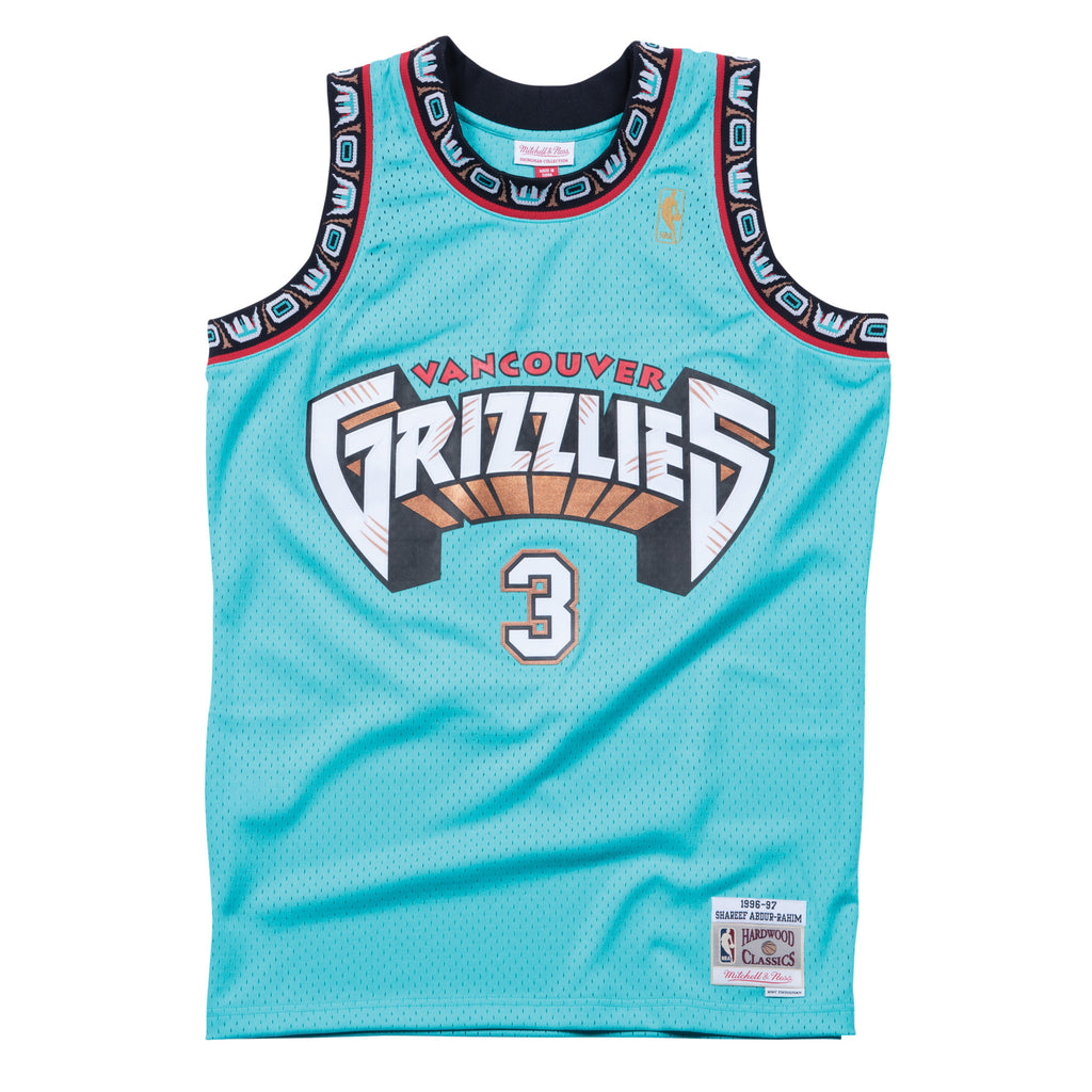 Mens Mitchell & Ness NBA Swingman Road Jersey Grizzlies 96 Shareef Abdur-Rahim