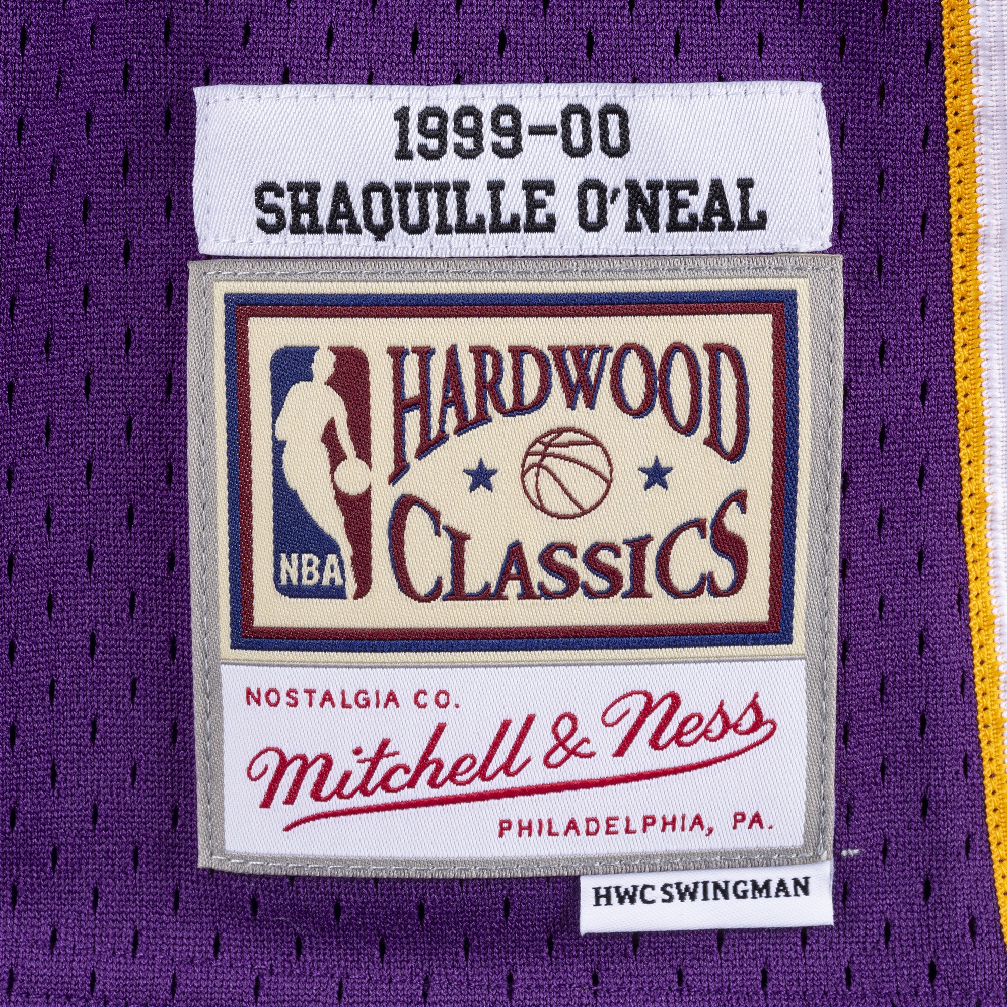 Mens Mitchell & Ness NBA Swingman Jersey Lakers 99-00 Shaquille O'Neal