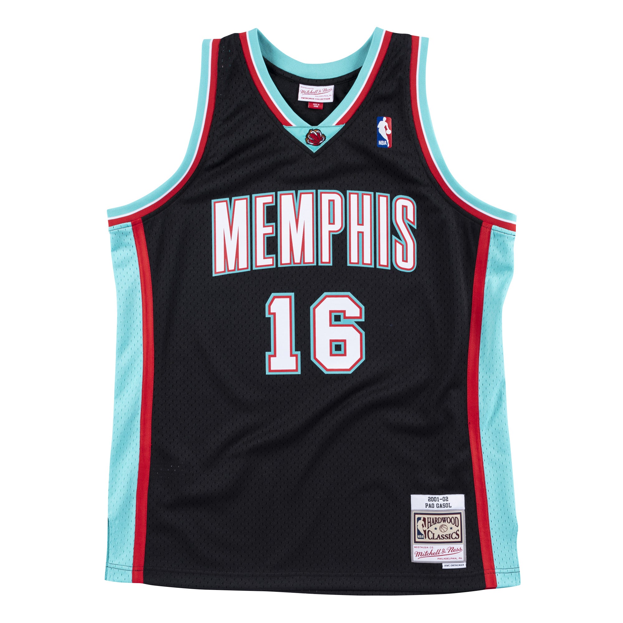 Mens Mitchell & Ness NBA Swingman Jersey Grizzlies 2001 Pau Gasol
