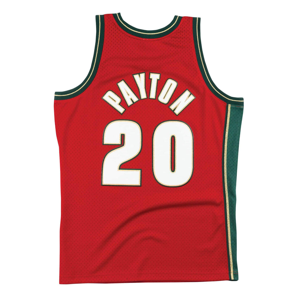 [SMJYNG18395-SSUCMTD95GPA] Mens Mitchell & Ness NBA CNY Swingman Jersey Supersonics 95 Payton