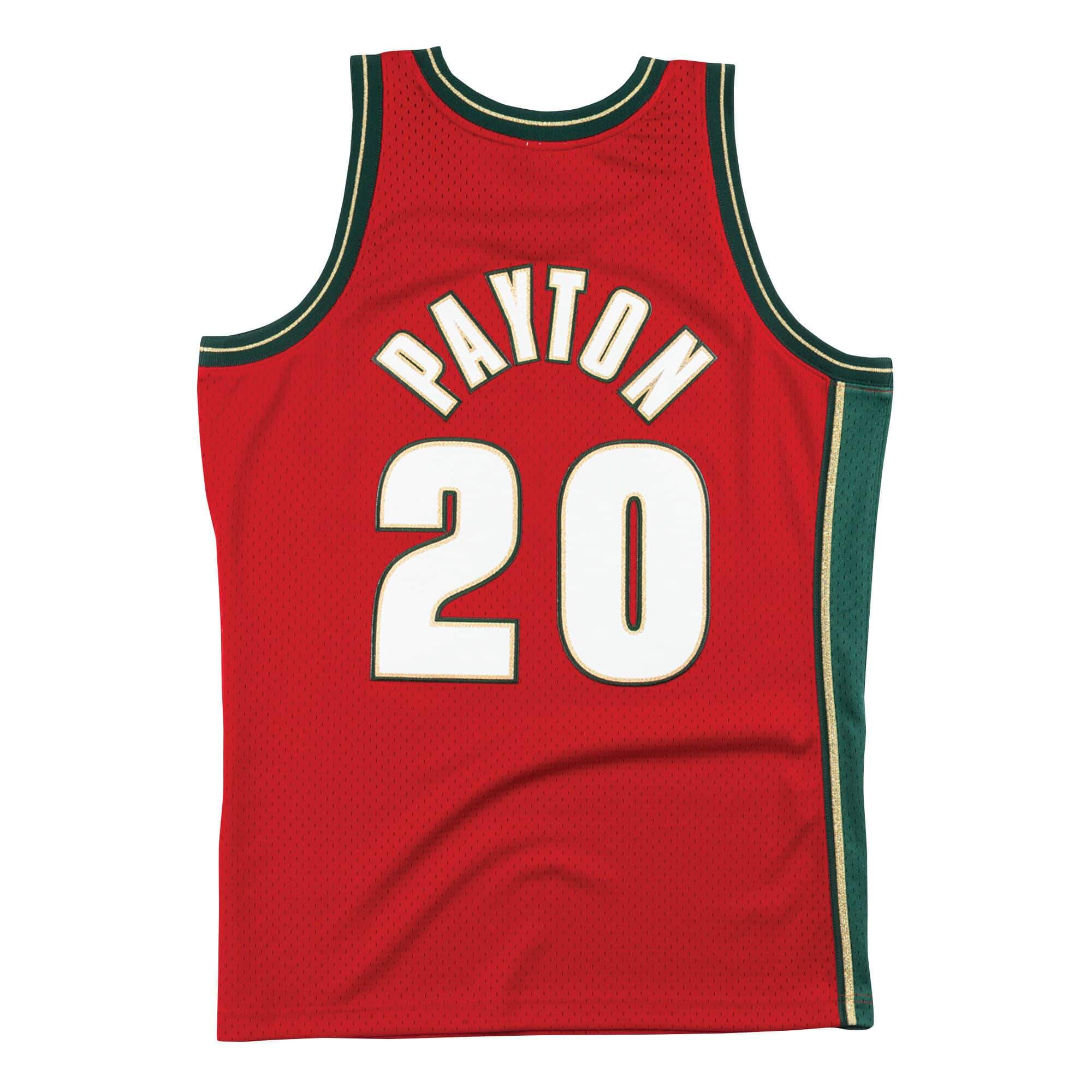 [SMJYNG18395-SSUCMTD95GPA] Mens Mitchell & Ness NBA CNY Swingman Jersey Supersonics 95 Payton