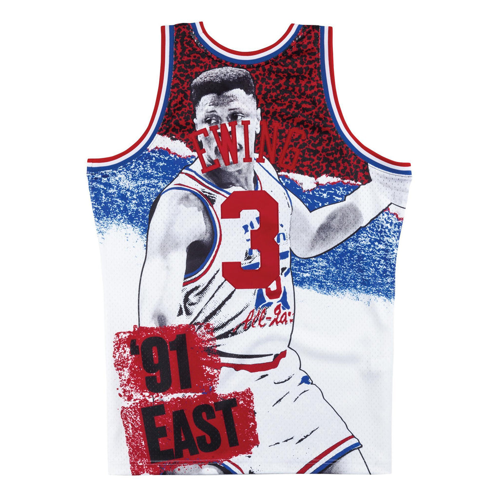 [SMJYNG18428-ASEWHIT91PEW] Mens Mitchell & Ness NBA Sublimated Swingman Jersey Allstar East 91 Ewing