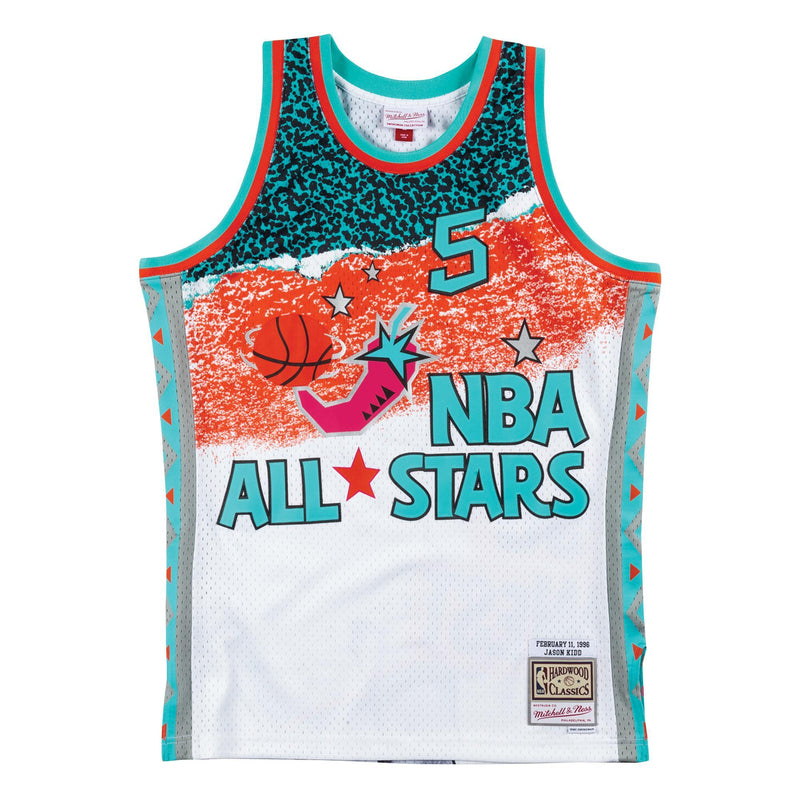 [SMJYNG18436-ASWWHIT96JKI] Mens Mitchell & Ness NBA Sublimated Swingman Jersey Allstar West 96 Kidd