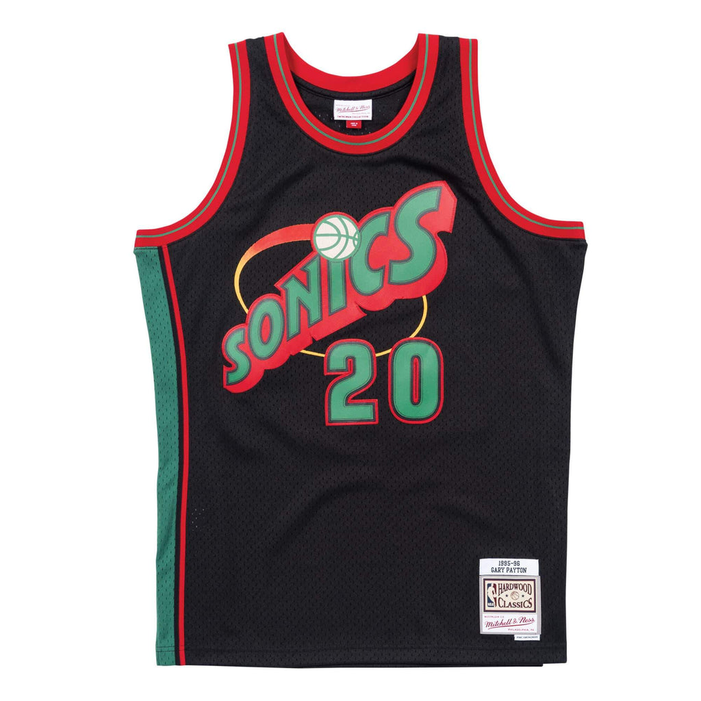 [SMJYNG18824-SSUBLCK195GPA] Mens Mitchell & Ness NBA Xmas Jersey NBA Supersonics 1995 G Payton