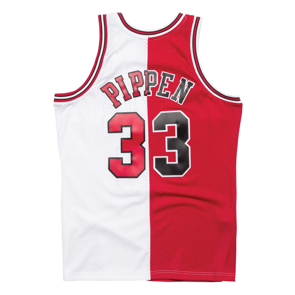 [SMJYSCWH-CBUNG182531SPI97] Mens Mitchell & Ness NBA Swingman Split Jersey Bulls 97 Scottie Pippen