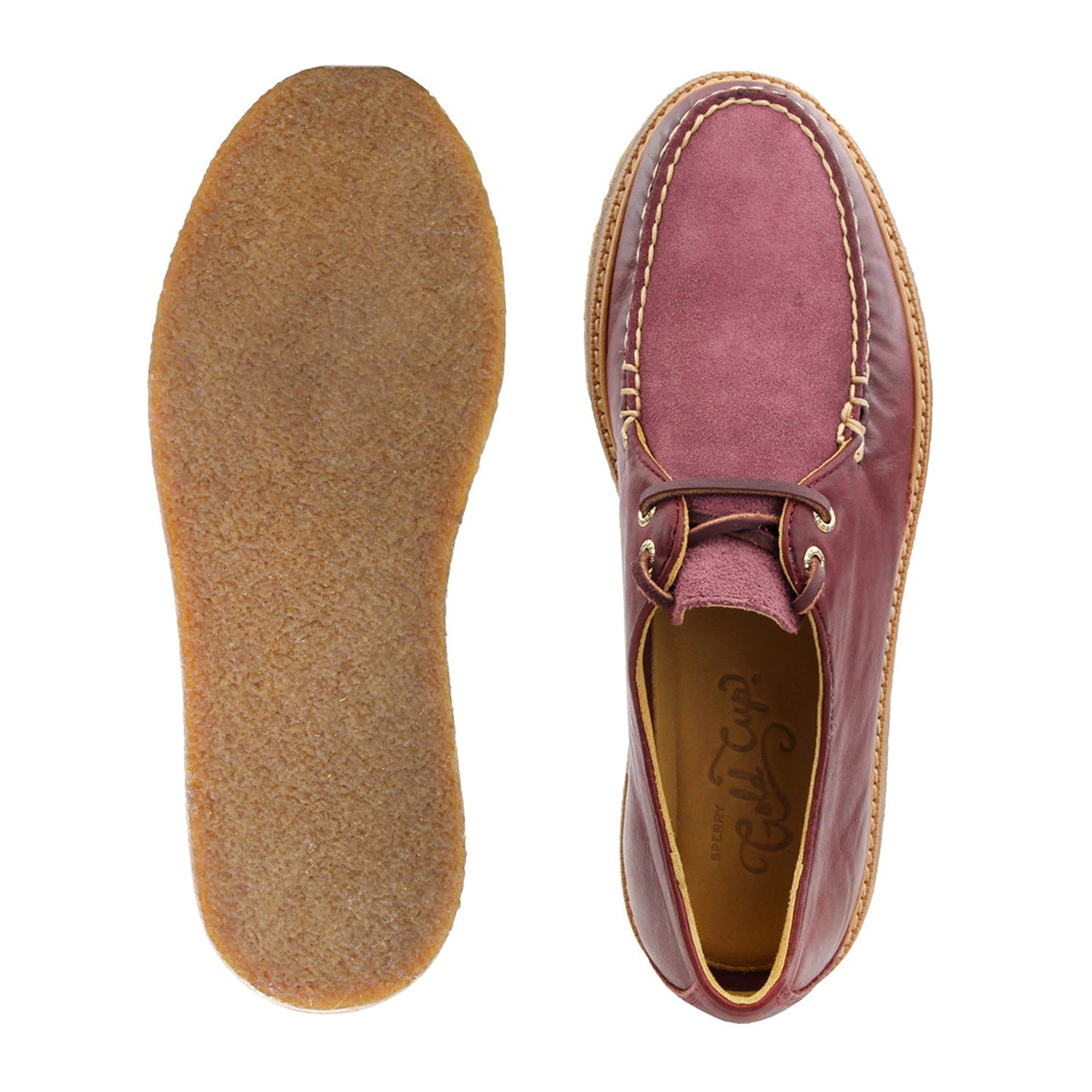 [STS18351] Mens Sperry Gold Captains OX Crepe