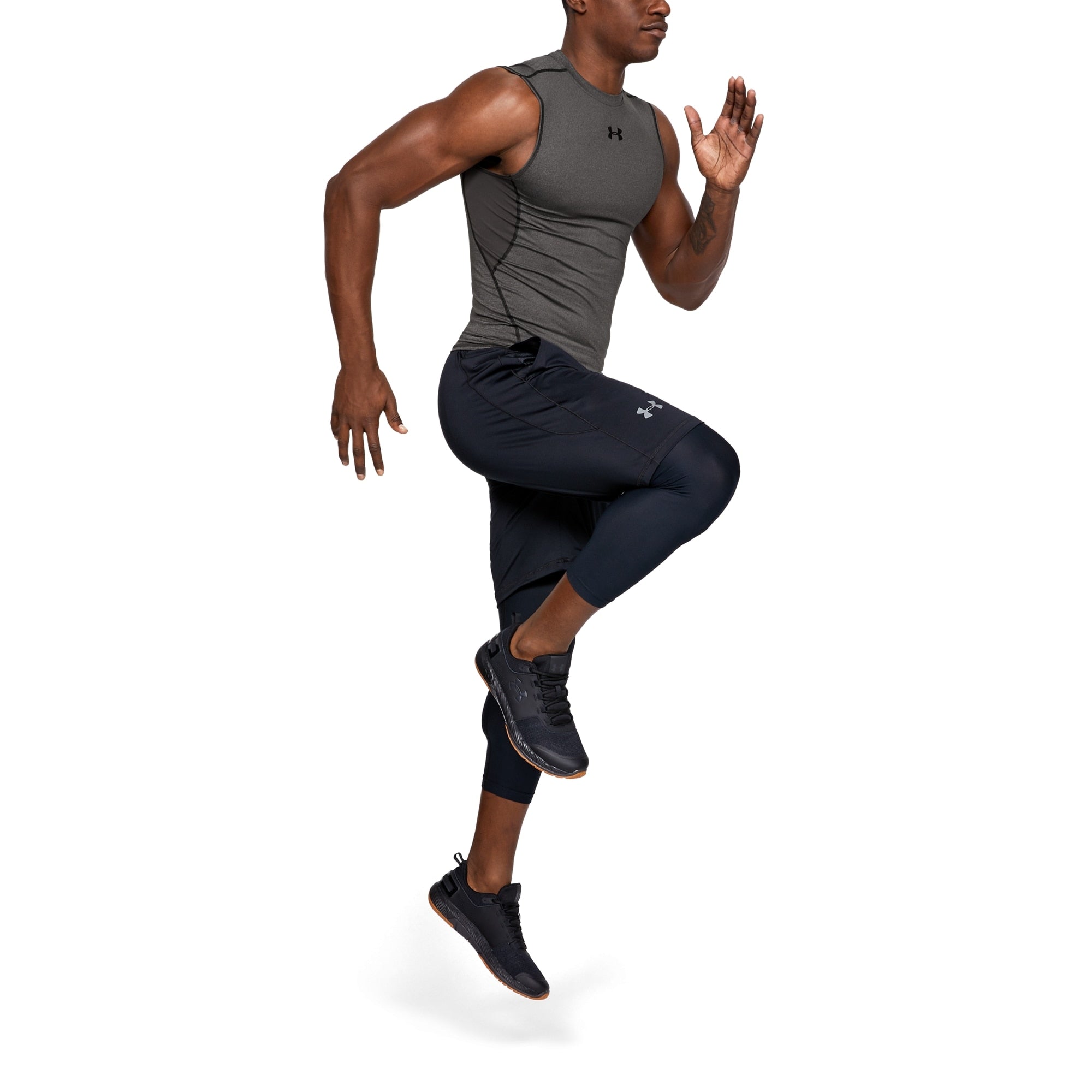 [1257469-090] Mens Under Armour HeatGear Armour Sleeveless Compression Shirt