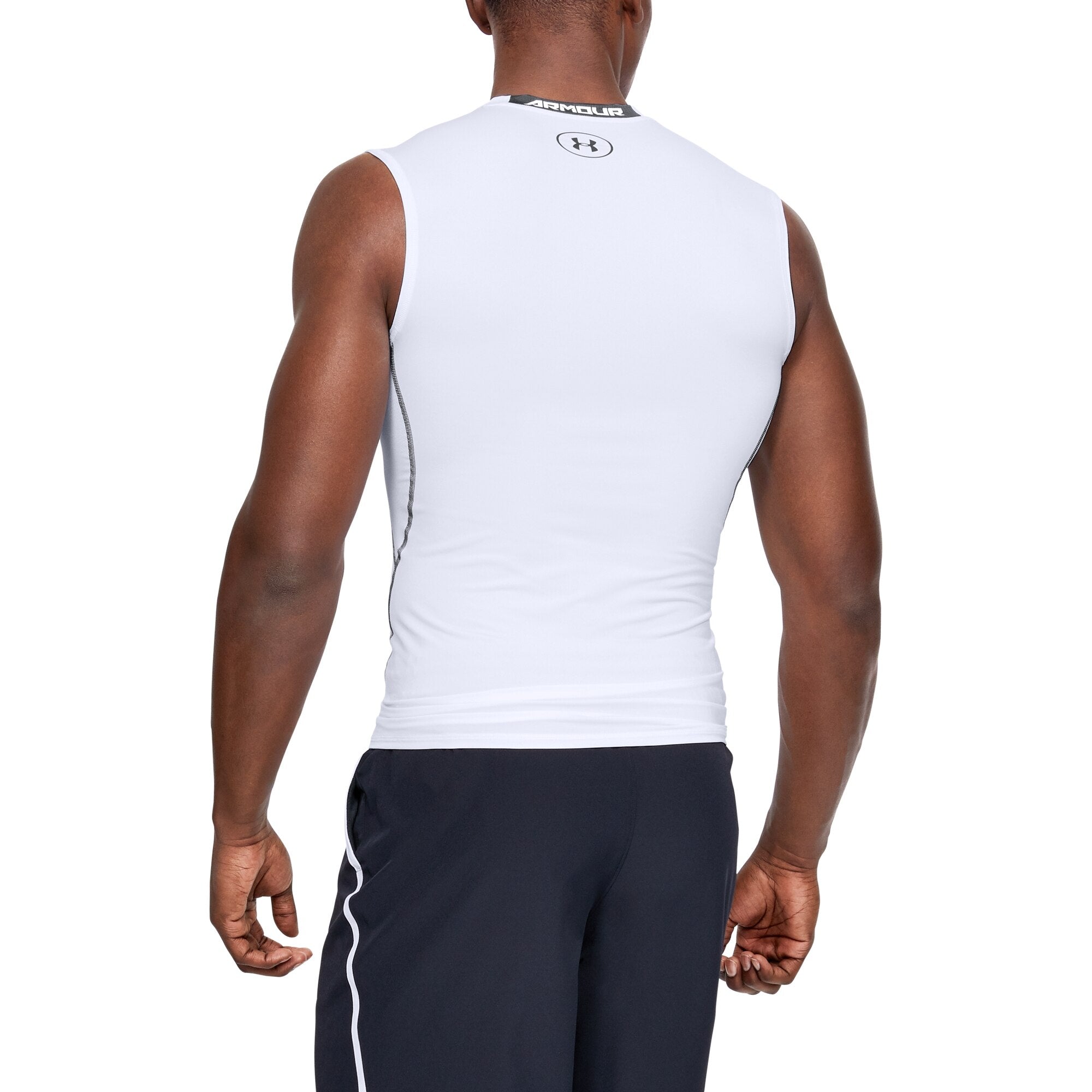 [1257469-100] Mens Under Armour HeatGear Armour Sleeveless Compression Shirt