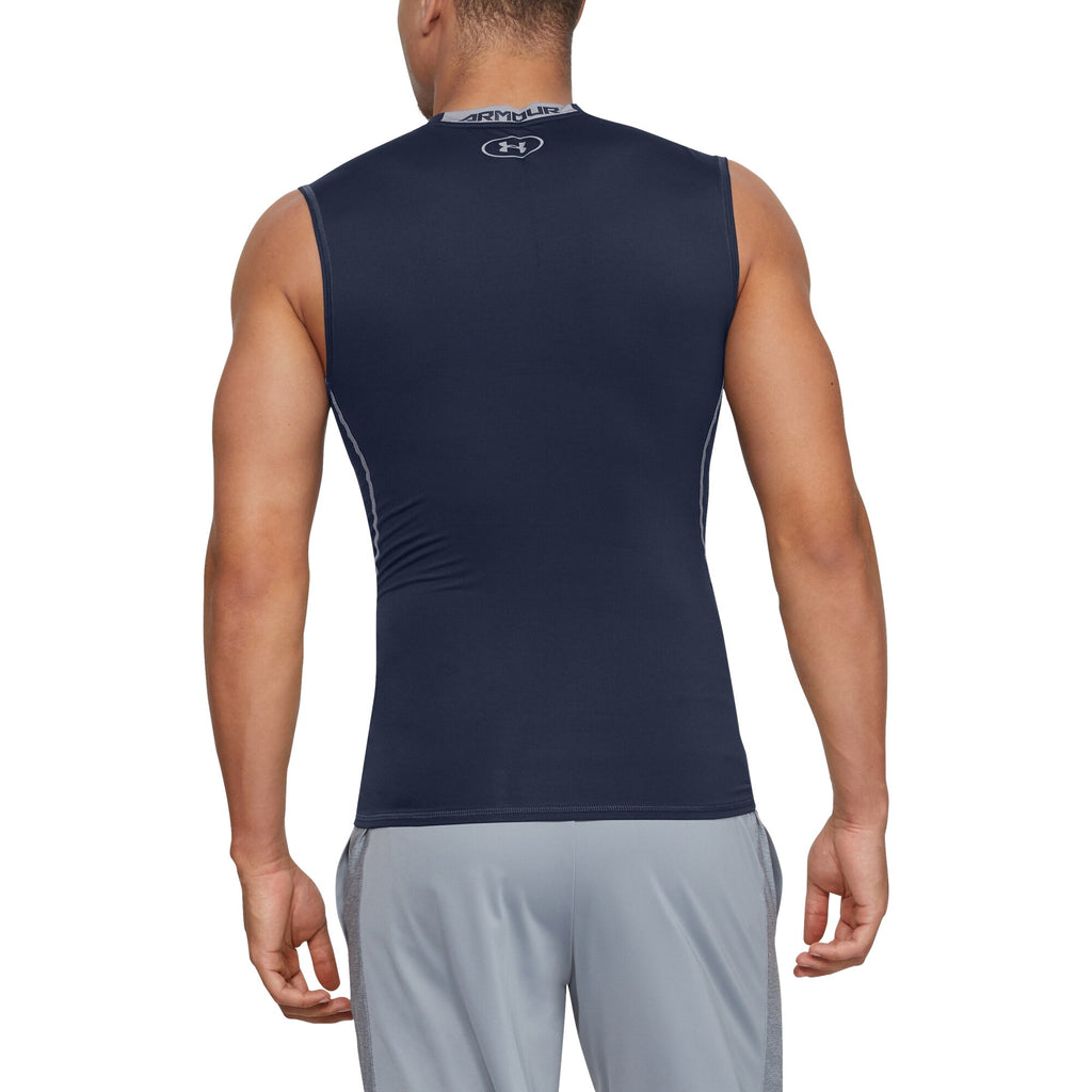 [1257469-410] Mens Under Armour HeatGear Armour Sleeveless Compression Shirt