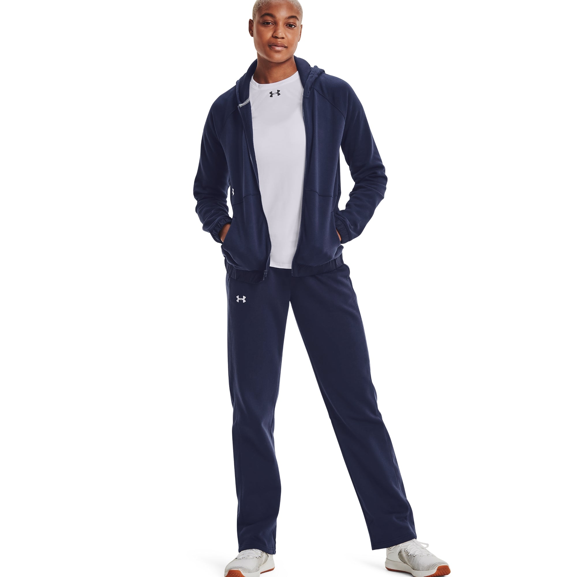 [1300267-410] Womens Under Armour Hustle Fleece Pant