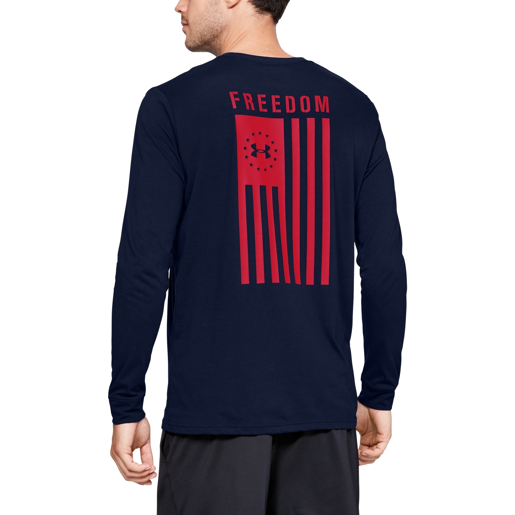 [1333369-408] Mens Under Armour Freedom Flag Long Sleeve Tee