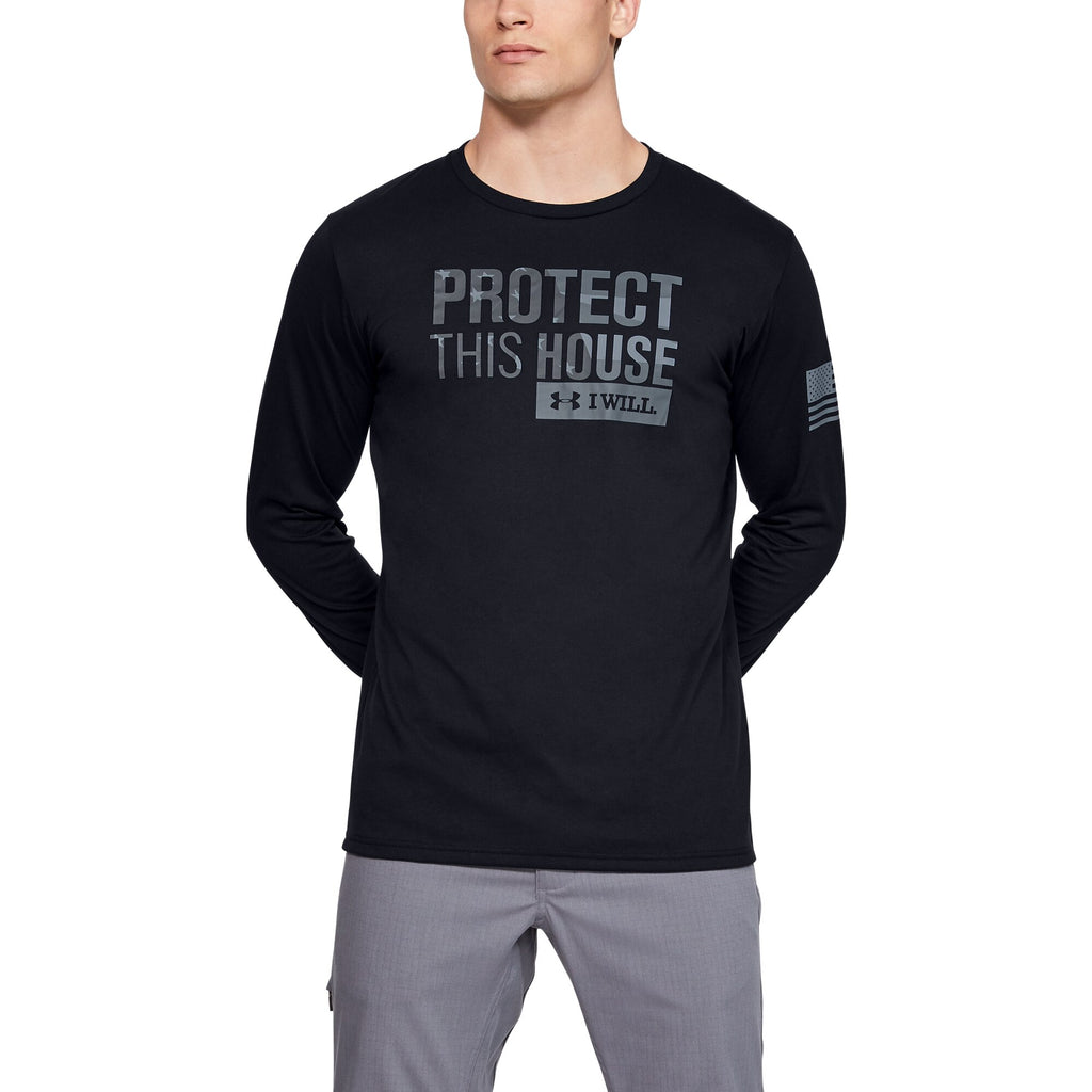 [1333370-001] Mens Under Armour Freedom Protect This House Long Sleeve Tee