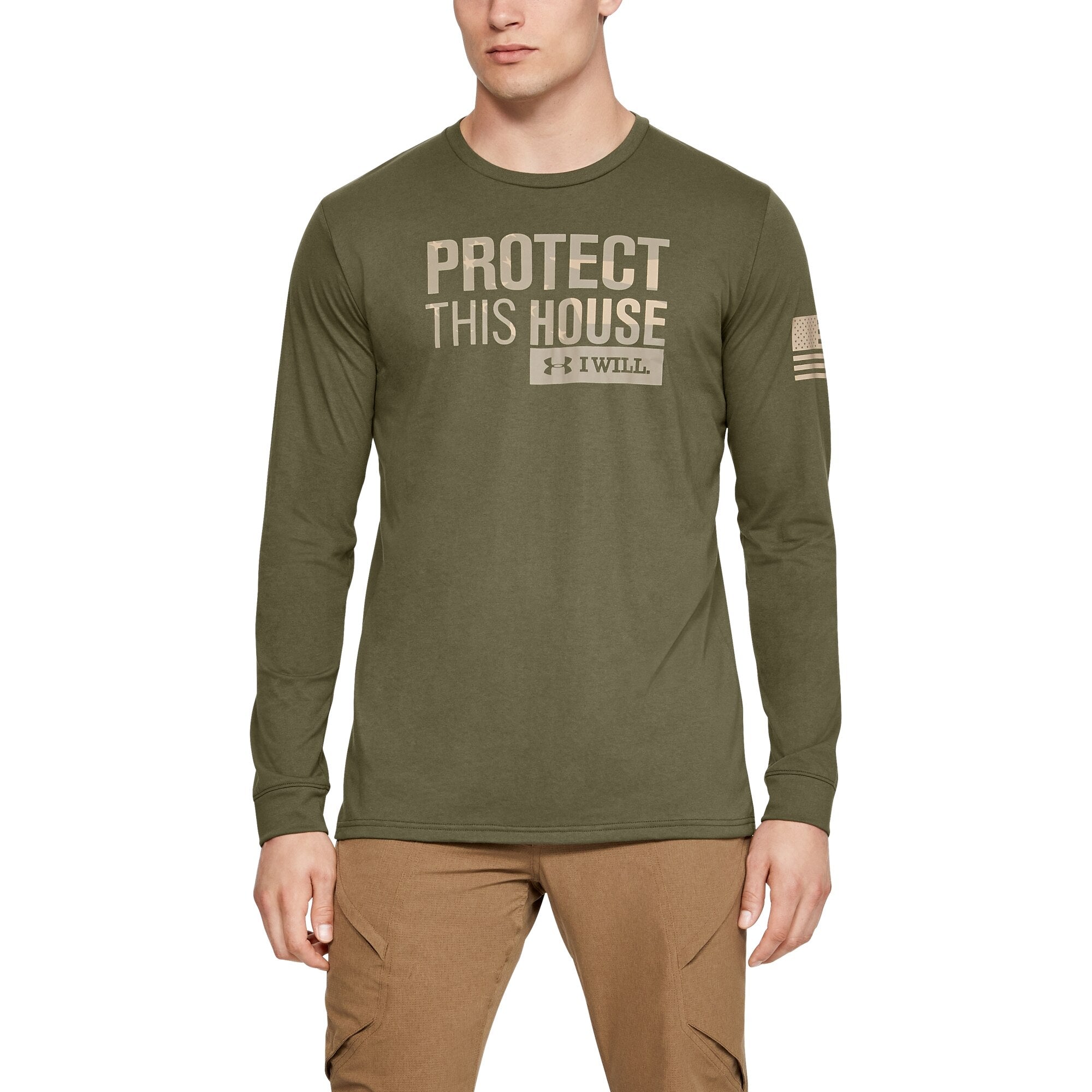 [1333370-390] Mens Under Armour Freedom Protect This House Long Sleeve Tee