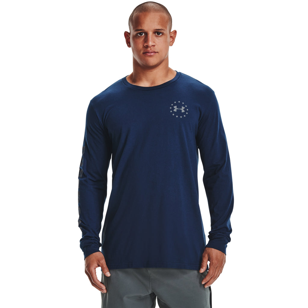 [1343565-408] Mens Under Armour Freedom New Flag LS T