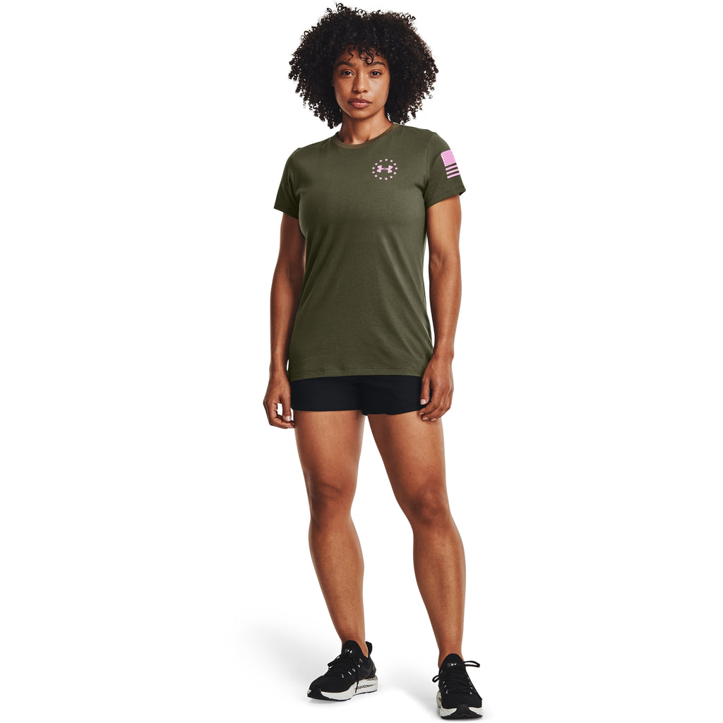 [1352160-390] Womens Under Armour Freedom Banner T-Shirt