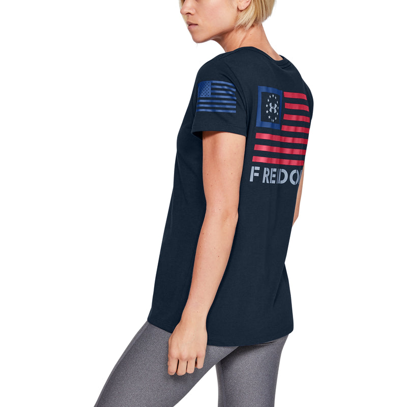 [1352160-408] Womens Under Armour Freedom Banner T-Shirt