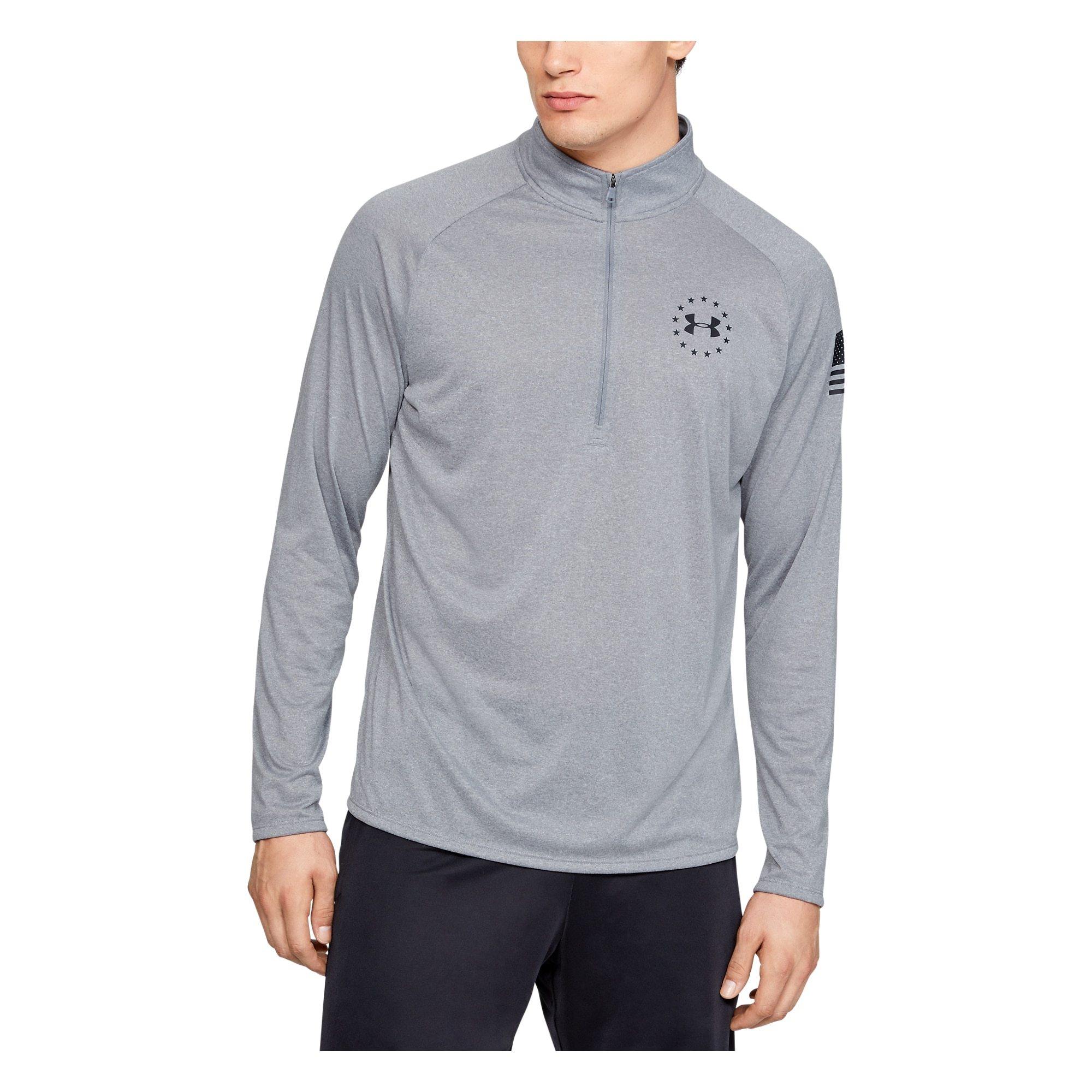[1355561-035] Mens Under Armour Freedom Tech 1/2 Zip - sneakAR