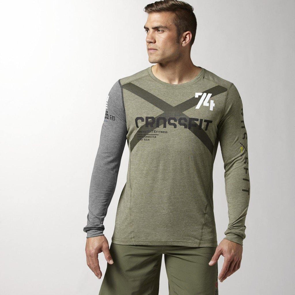 [Z90382] Mens Reebok RCF Crossfit Triblend Long Sleeve Tee - sneakAR