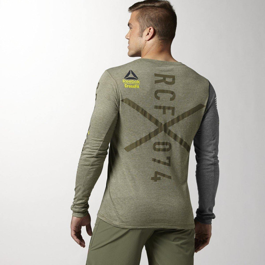 [Z90382] Mens Reebok RCF Crossfit Triblend Long Sleeve Tee - sneakAR