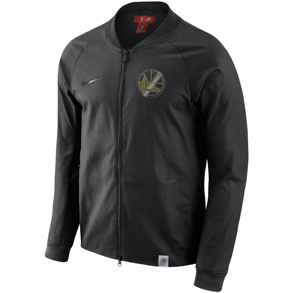 [860800-010] Mens Nike NBA Golden State Warriors Modern Varsity Jacket