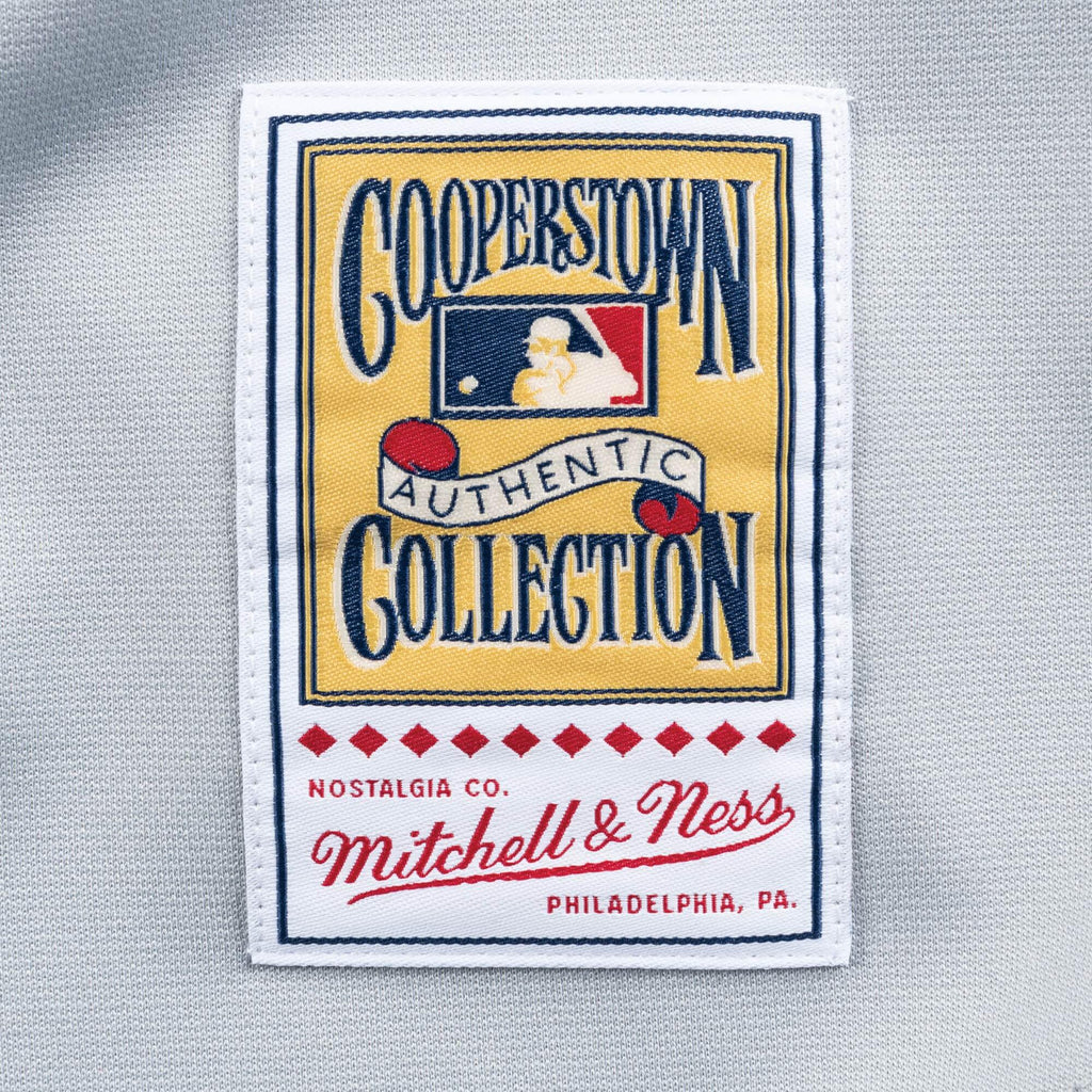 [AJY1GS18047-ABRGREY99JSM] Mens Mitchell & Ness MLB Road Jersey Atlanta Braves 99 John Smoltz - sneakAR