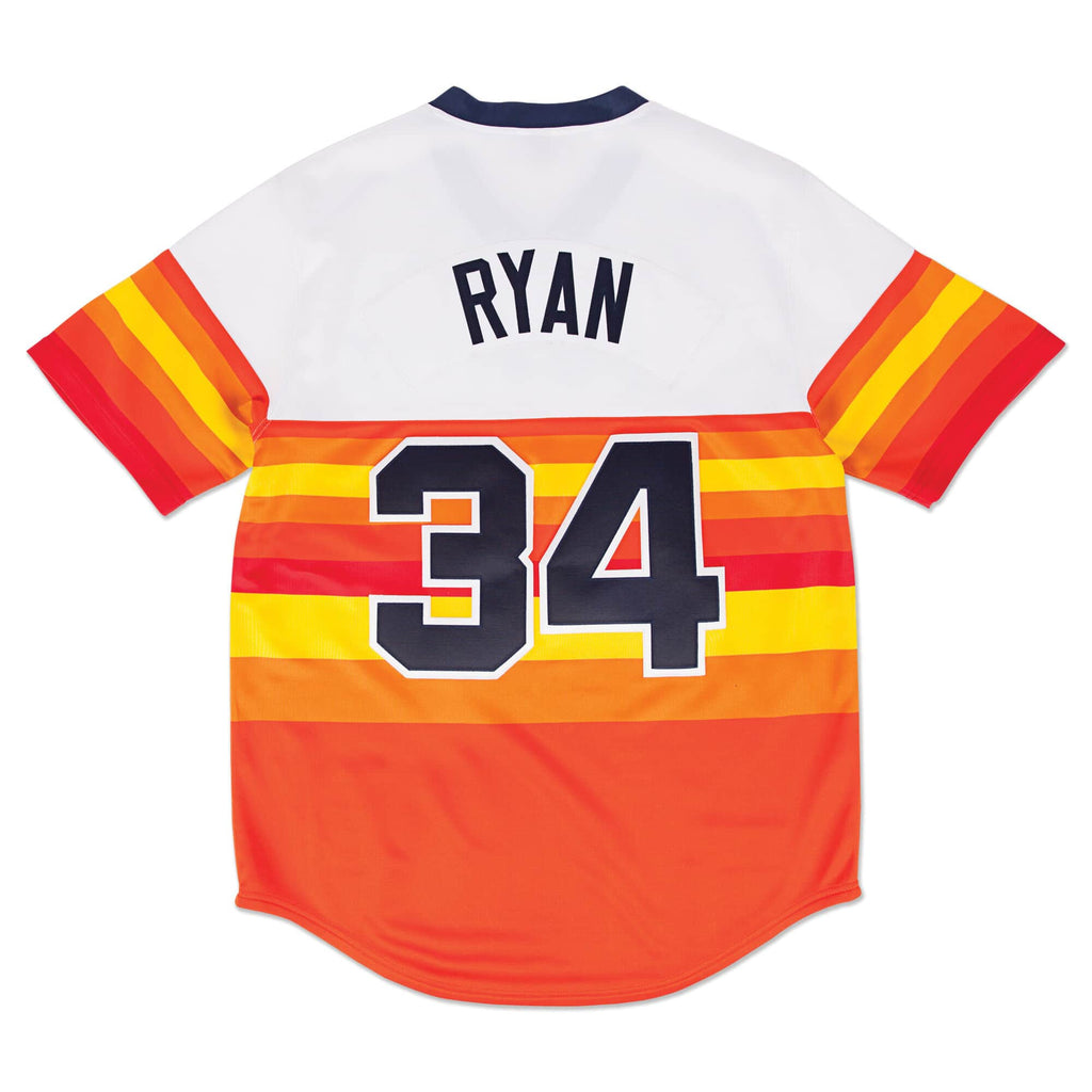 Mens Mitchell & Ness MLB HOME JERSEY - HOUSTON ASTROS 80 NOLAN RYAN