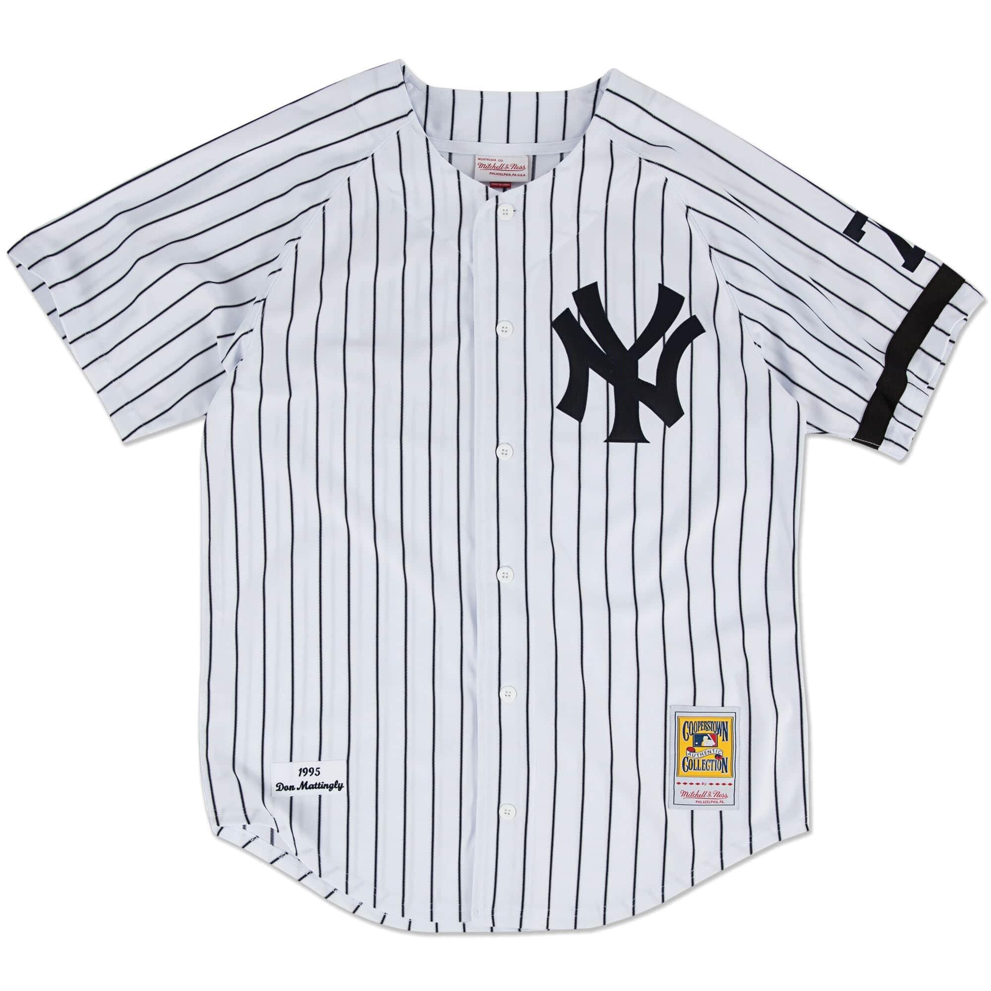 [AJY1GS18293-NYYWHIT95DMT] Mens Mitchell & Ness MLB Home Jersey New York Yankees 95 Don Mattingly - sneakAR
