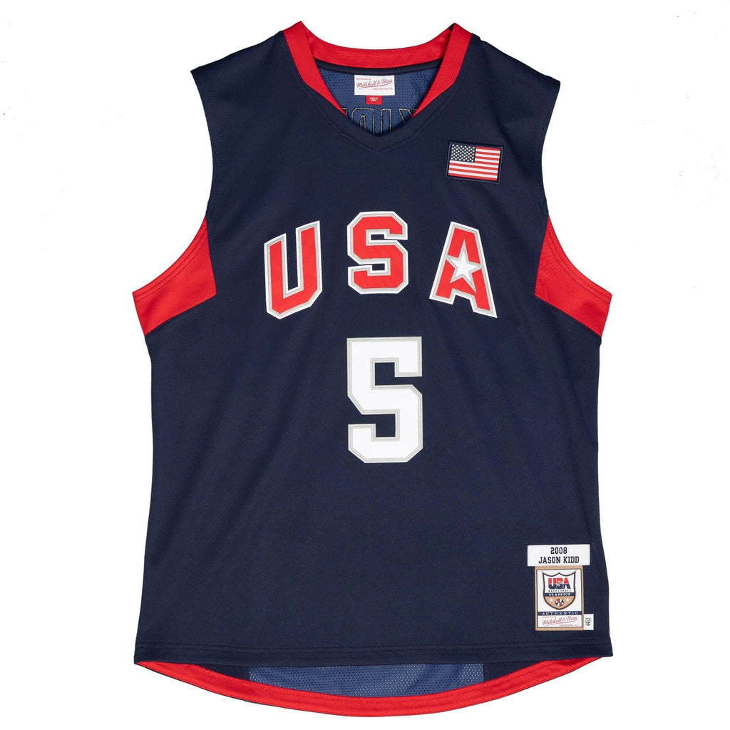 MITCHELL & NESS NBA DARK JERSEY USA 2008 JASON KIDD