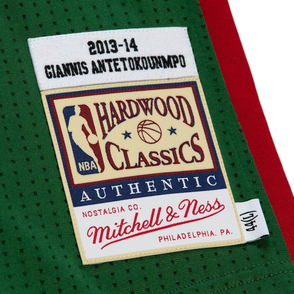MITCHELL & NESS NBA ROAD JERSEY MILWAUKEE BUCKS 2013 GIANNIS ANTETOKOUNMPO