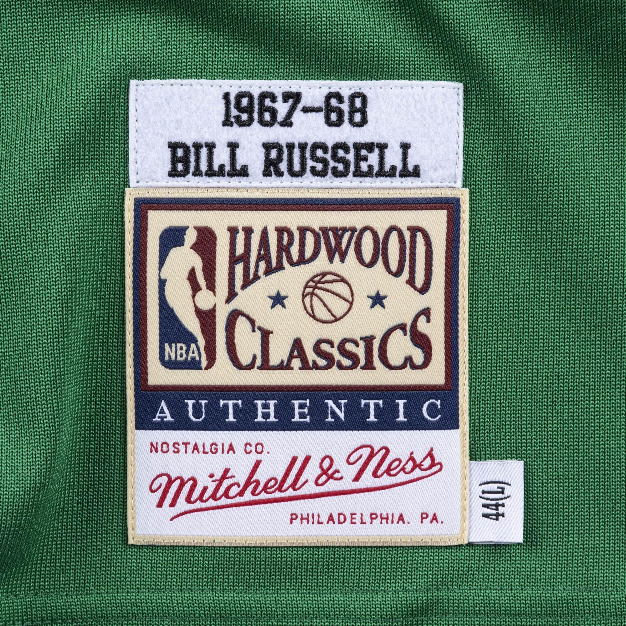 Mens Mitchell & Ness NBA Authentic Jersey 1967 Boston Celtics Bill Russell - sneakAR