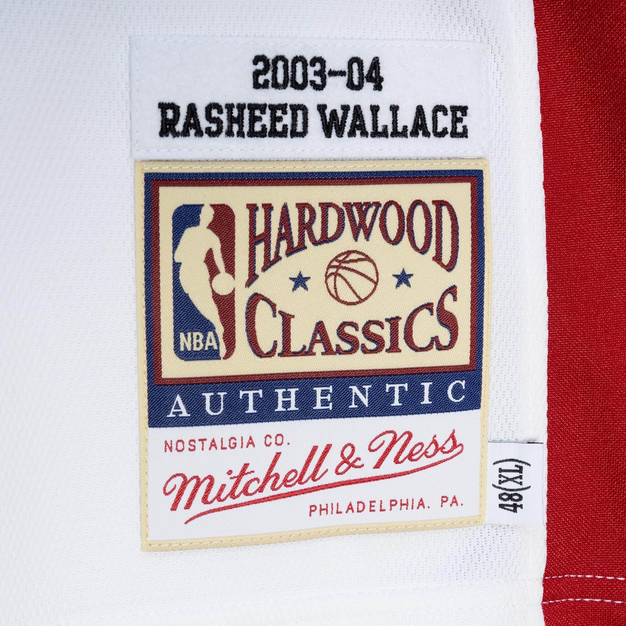 MITCHELL & NESS NBA AUTHENTIC JERSEY DETROIT PISTONS 03 RASHEED WALLACE