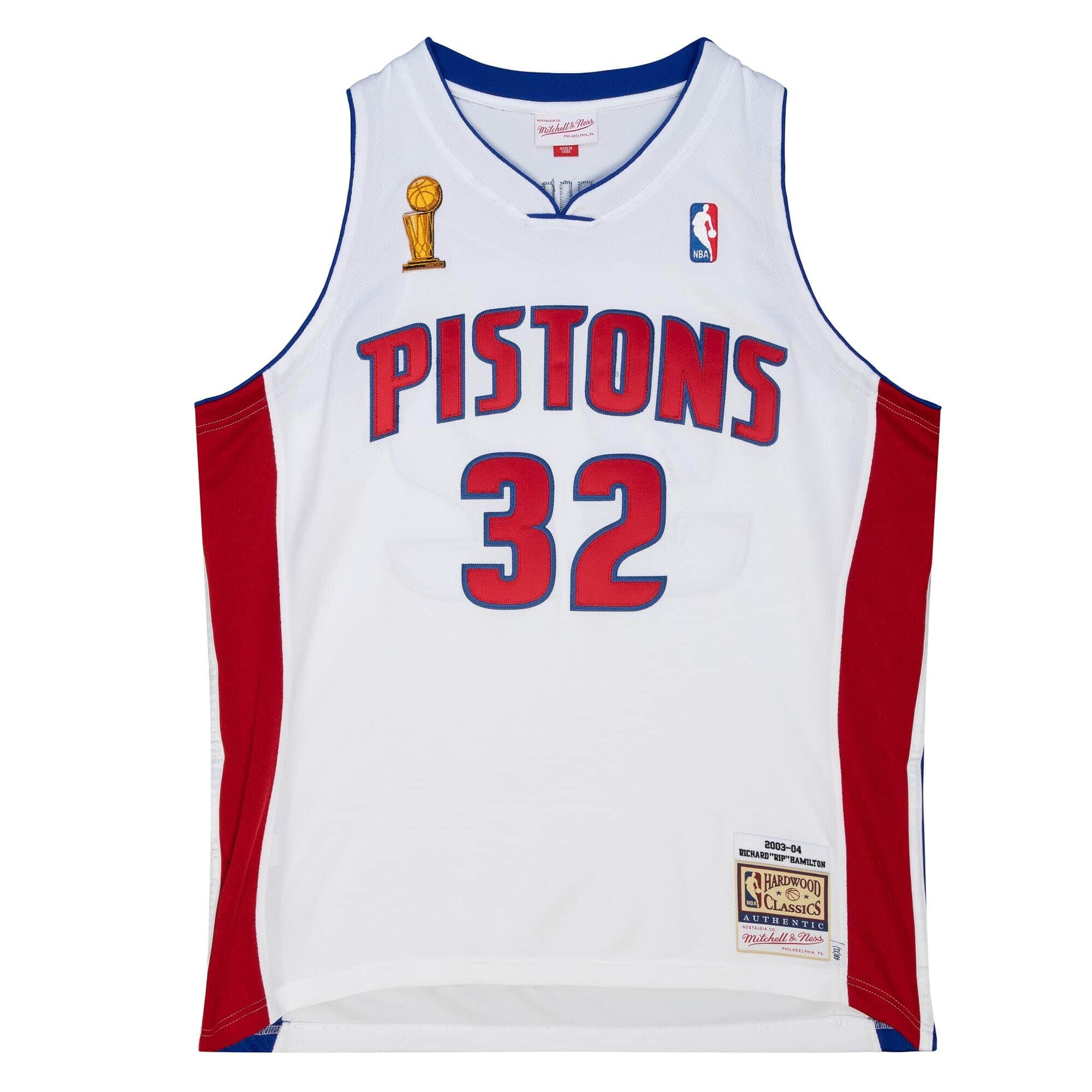 MITCHELL & NESS NBA AUTHENTIC JERSEY DETROIT PISTONS 03 RICHARD HAMILTON