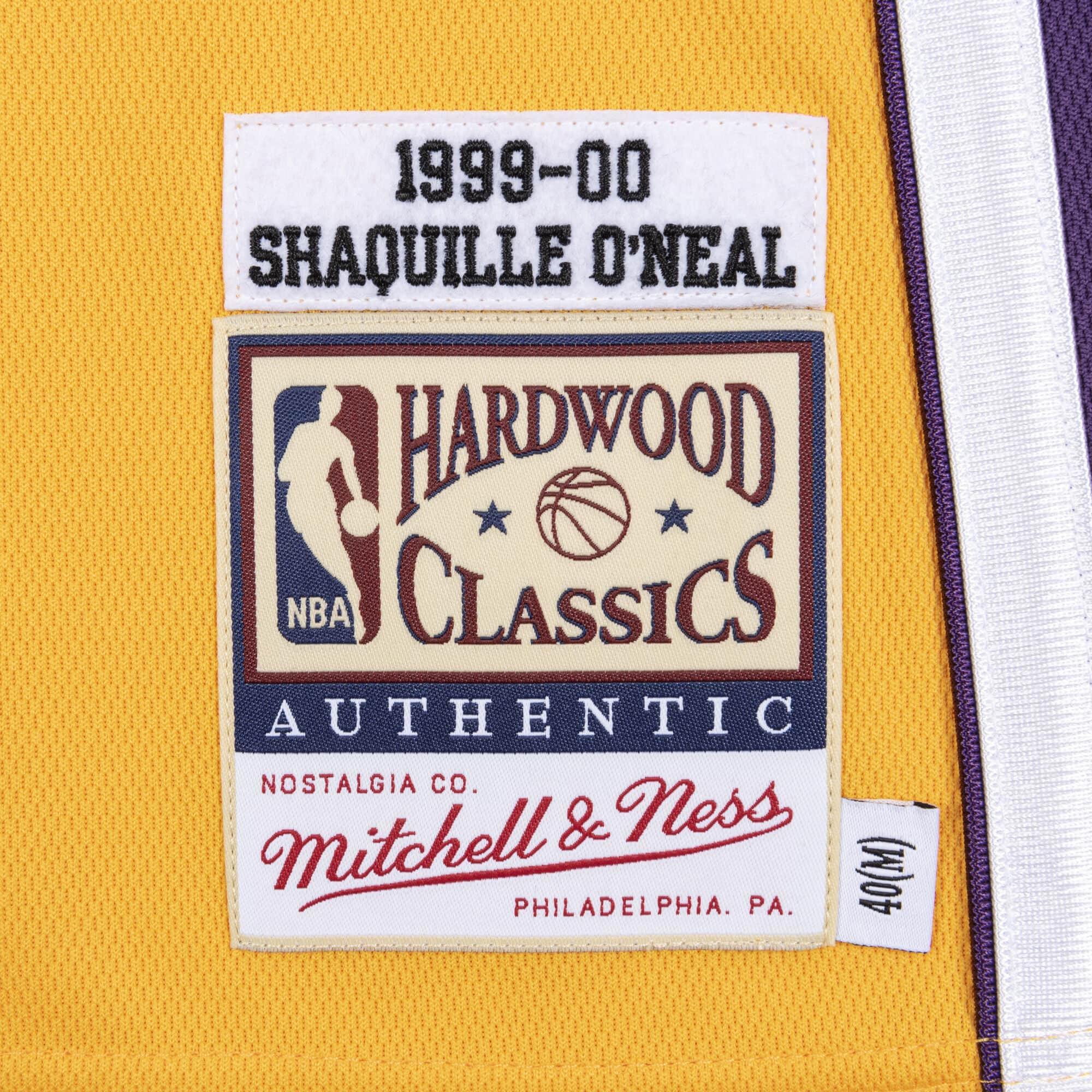 Mens Mitchell & Ness NBA Authentic Jersey 99 Los Angeles Lakers Shaquille O'Neal - sneakAR
