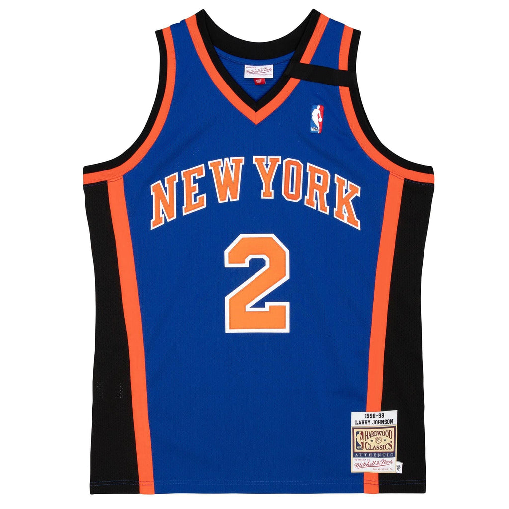 MITCHELL & NESS NBA AUTHENTIC JERSEY NY KNICKS 98 LARRY JOHNSON