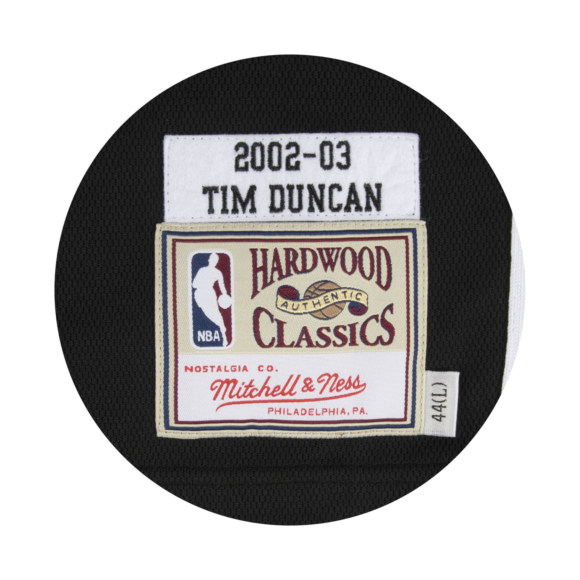 MITCHELL & NESS NBA AUTHENTIC JERSEY SAN ANTONIO SPURS 02 TIM DUNCAN