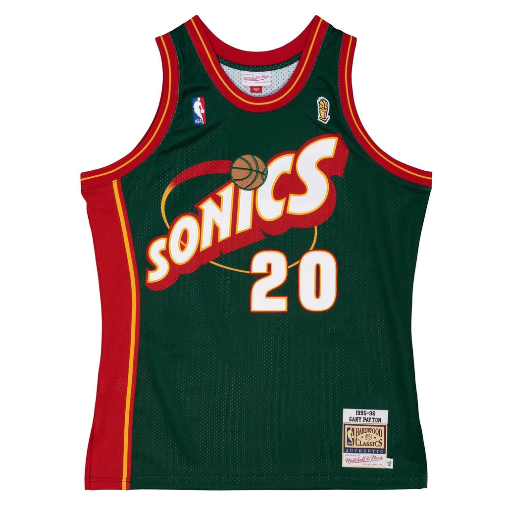 MITCHELL & NESS NBA AUTHENTIC JERSEY SEATTLE SUPERSONICS 95 GARY PAYTON