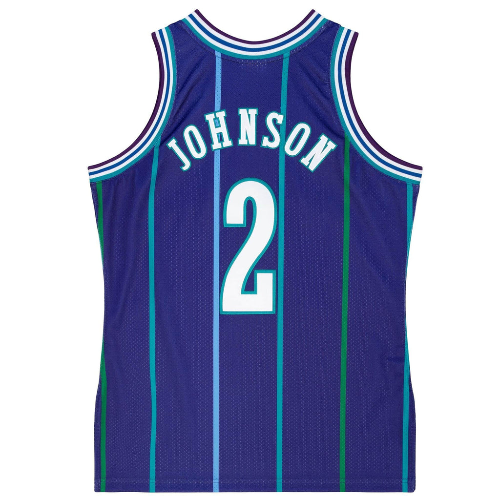 MITCHELL & NESS NBA AUTHENTIC ALTERNATE JERSEY CHARLOTTE HORNETS 94 LARRY JOHNSON