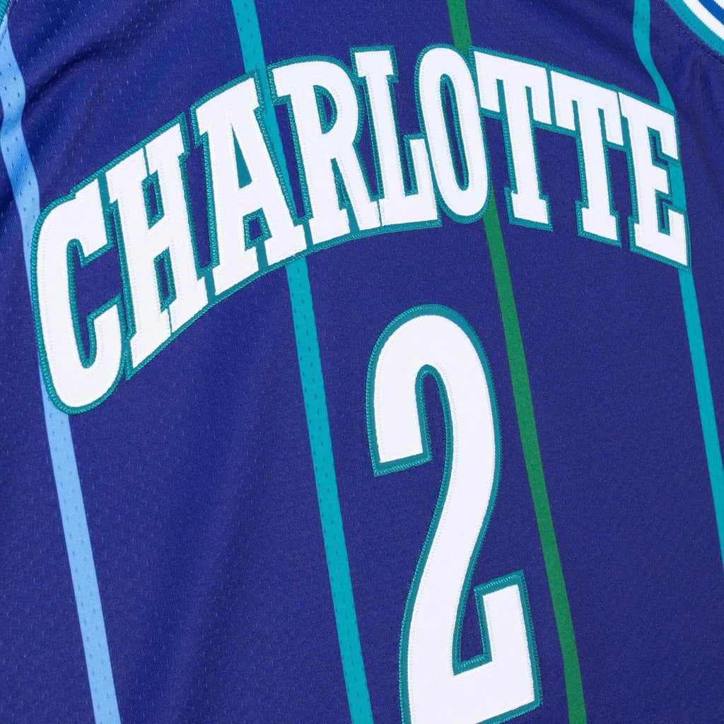 MITCHELL & NESS NBA AUTHENTIC ALTERNATE JERSEY CHARLOTTE HORNETS 94 LARRY JOHNSON