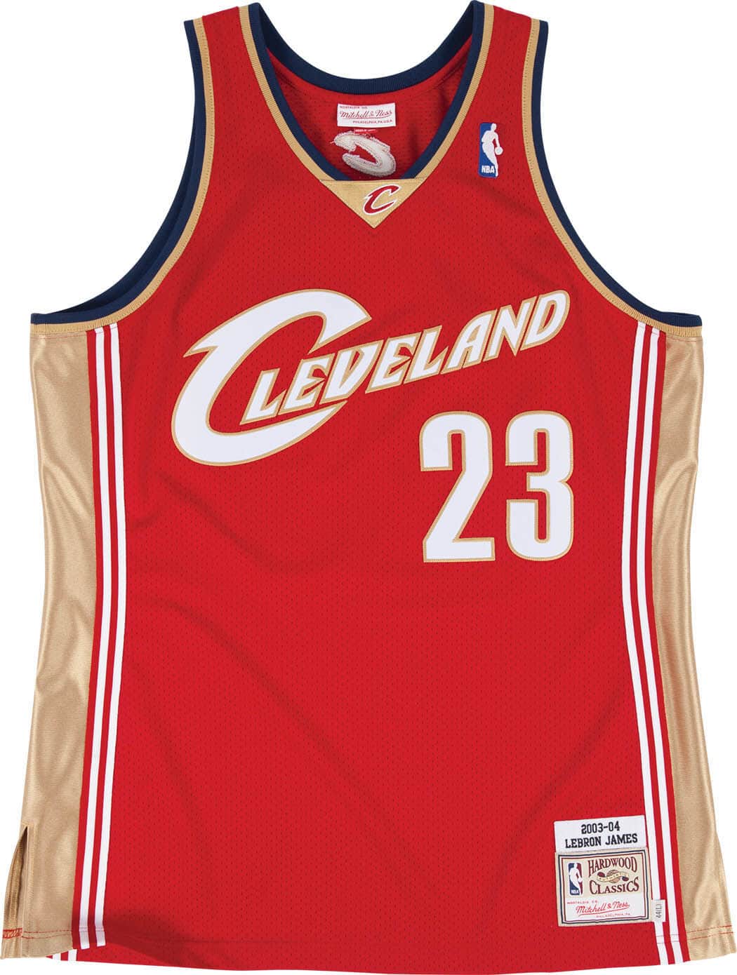 MITCHELL & NESS NBA AUTHENTIC ROAD JERSEY CLEVELAND CAVALIERS 03 LEBRON JAMES